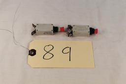 LOT OF 2 KLIXON TEXAS INSTRUMENTS PUSH PULL SWITCH P/N 7274-36-7.1/2 MFD-0584A