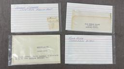 Vintage Signature Autograph Collection Lot