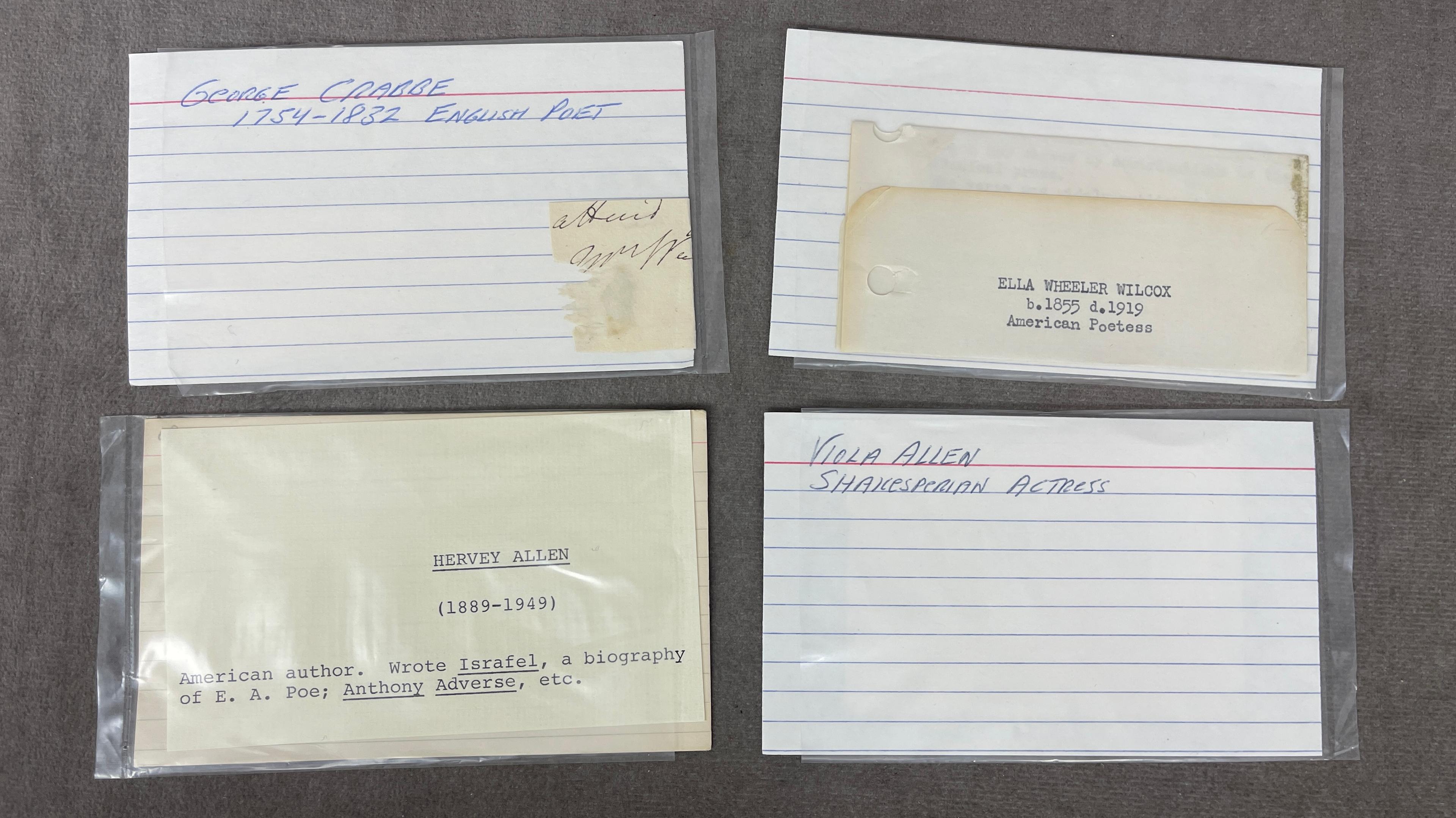 Vintage Signature Autograph Collection Lot