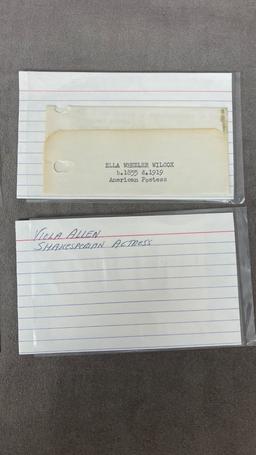 Vintage Signature Autograph Collection Lot