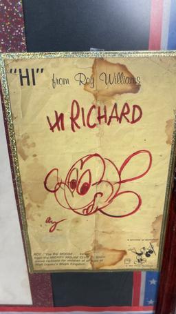 Disney Roy Williams Mickey Mouse and Mouseketeers Sketch Disneyland Souvenir