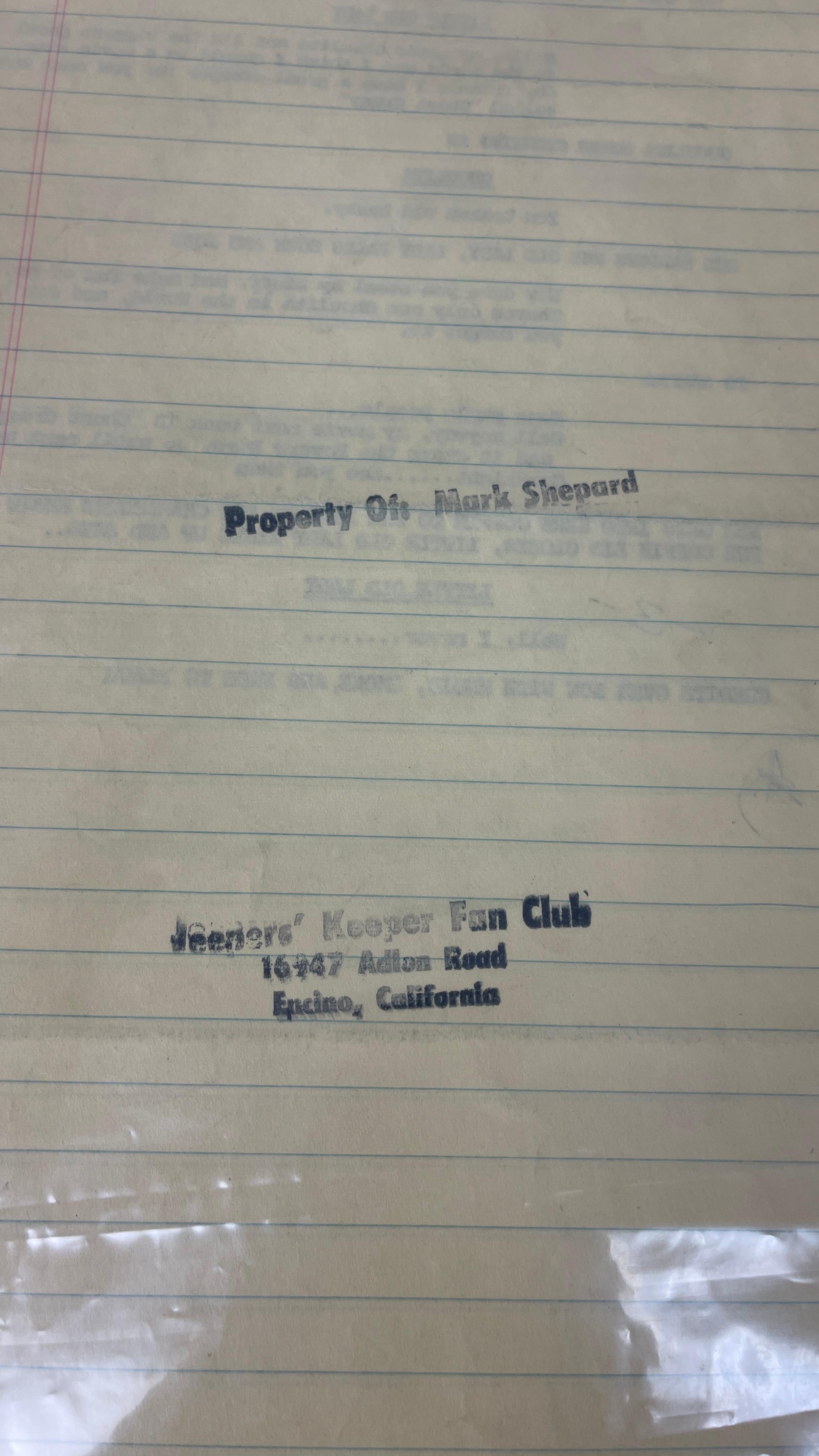Vintage Jeerpers' Creepers Script Collection Lot