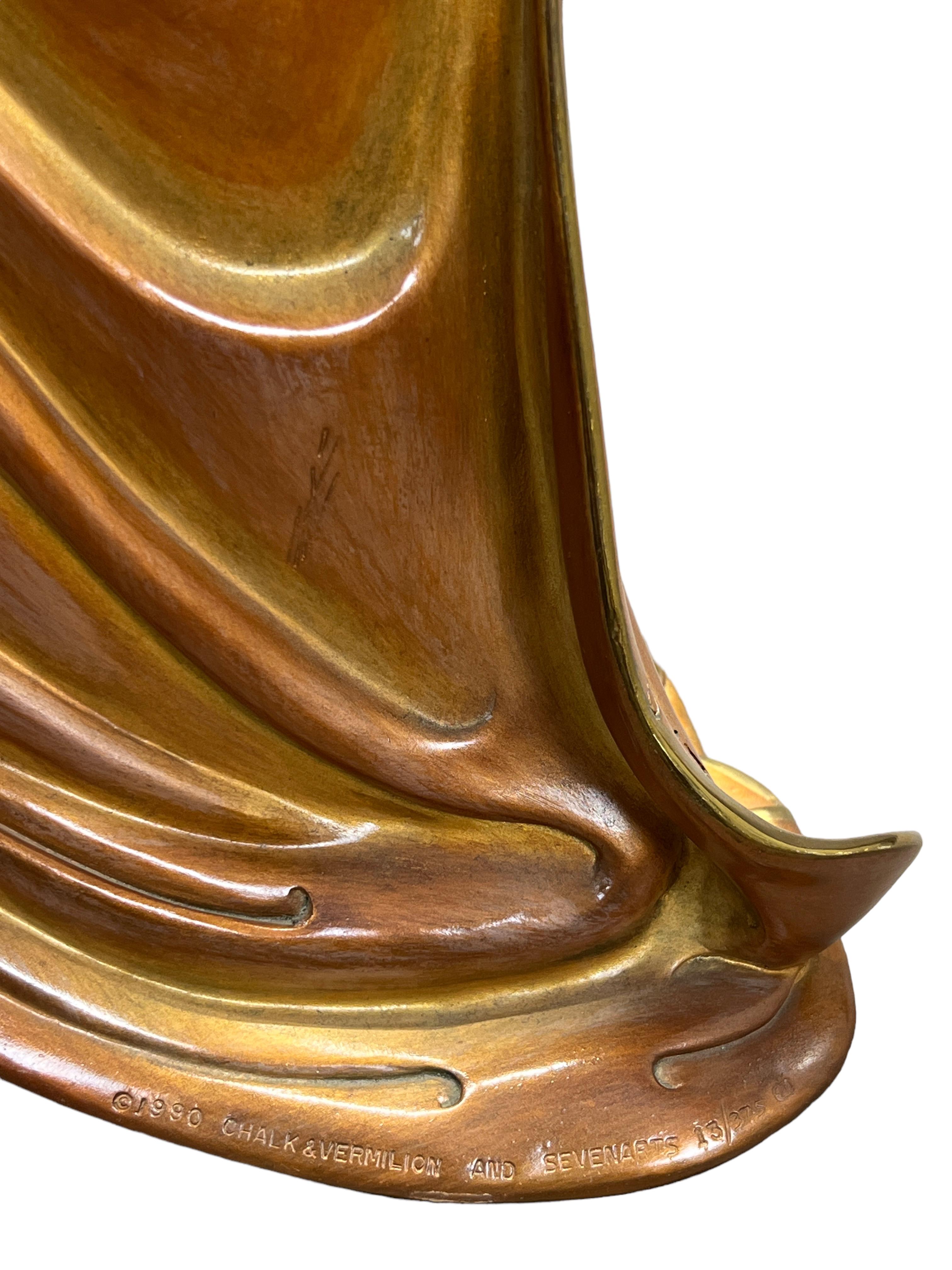 ERTE Romain De Tirtoff "Alphabet Lady" Bronze Sculpture Statue 13/375