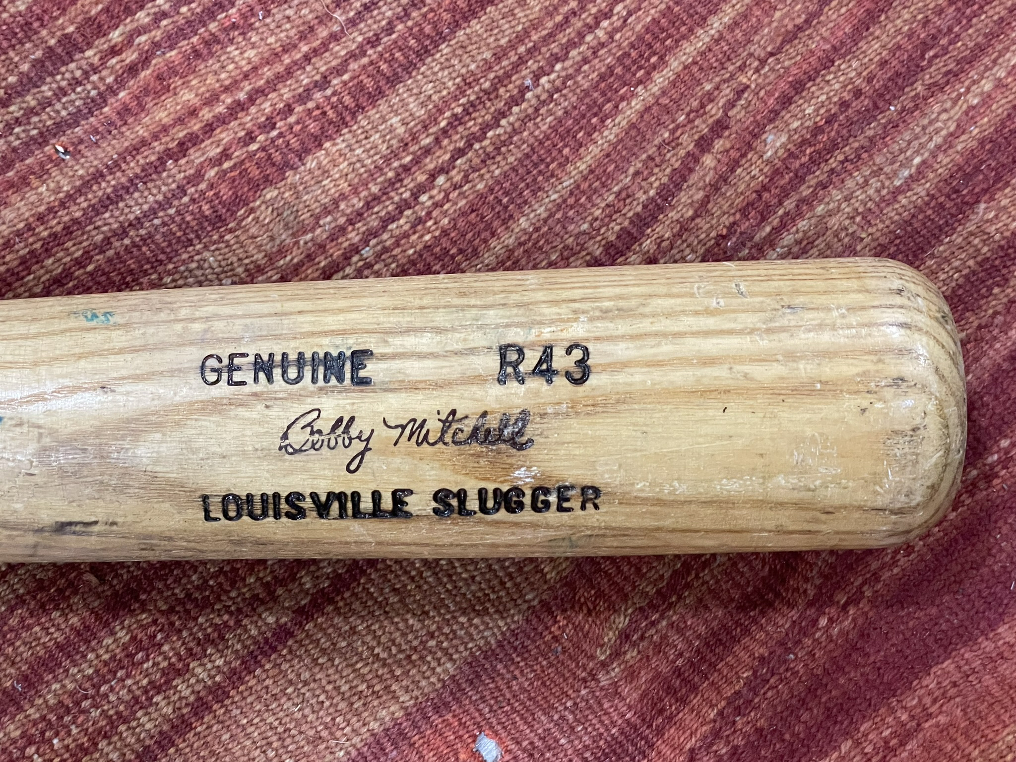 Bobby Mitchell game used bat