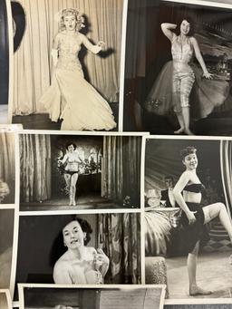 Vintage 1950's Original Burlesque Nude Pin up Model Risque Photo 8x10 Black & White Photographs