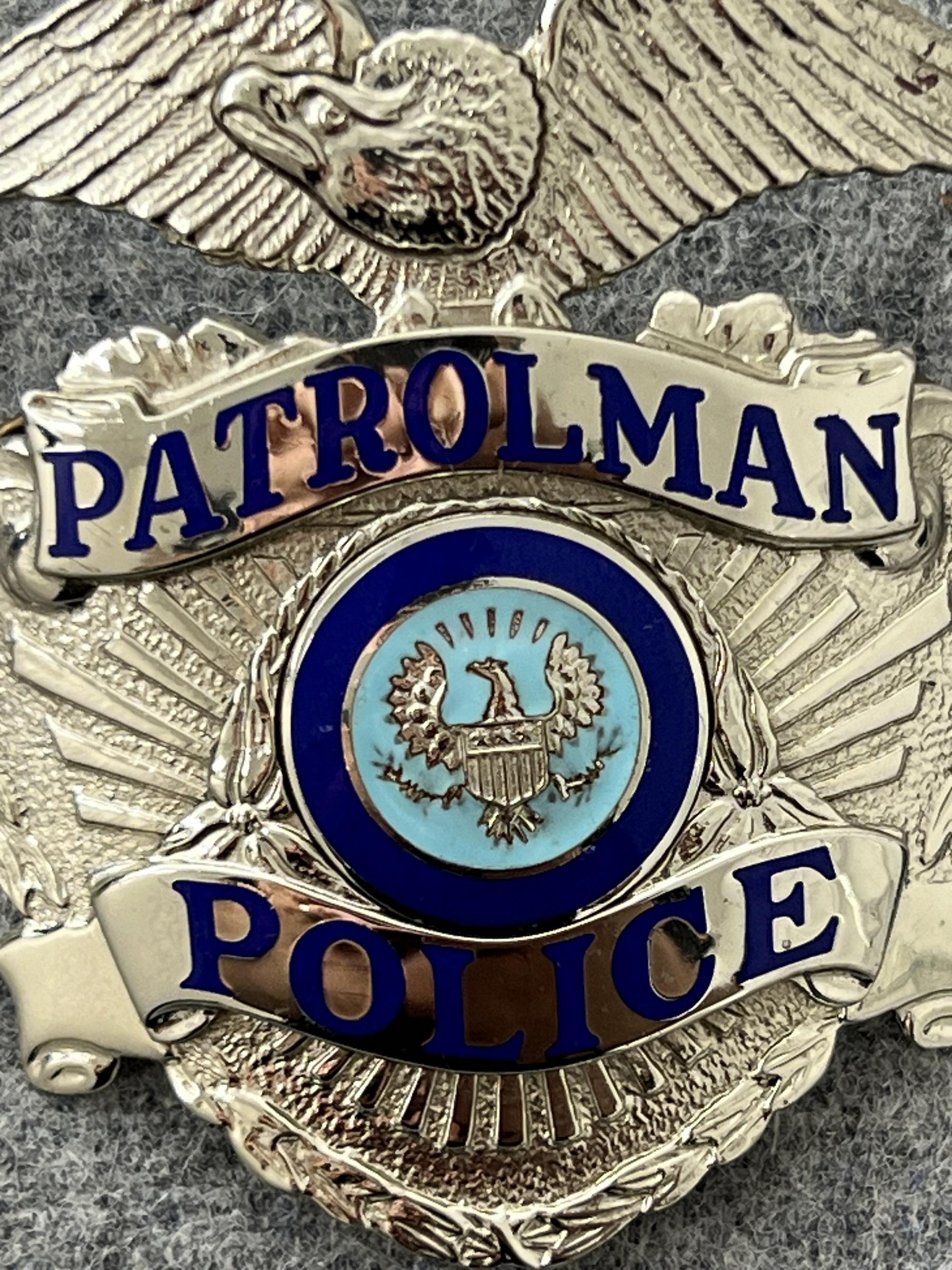 VINTAGE OBSOLETE POLICE BADGE PATROLMAN