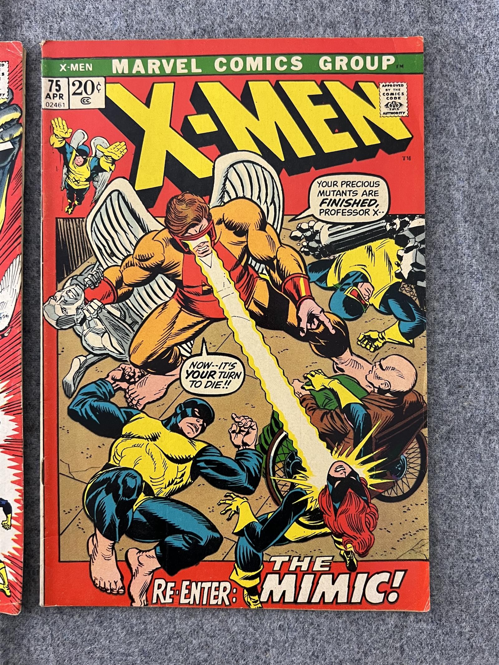 VINTAGE COMIC BOOK COLLECTION LOT X-Men 75 56