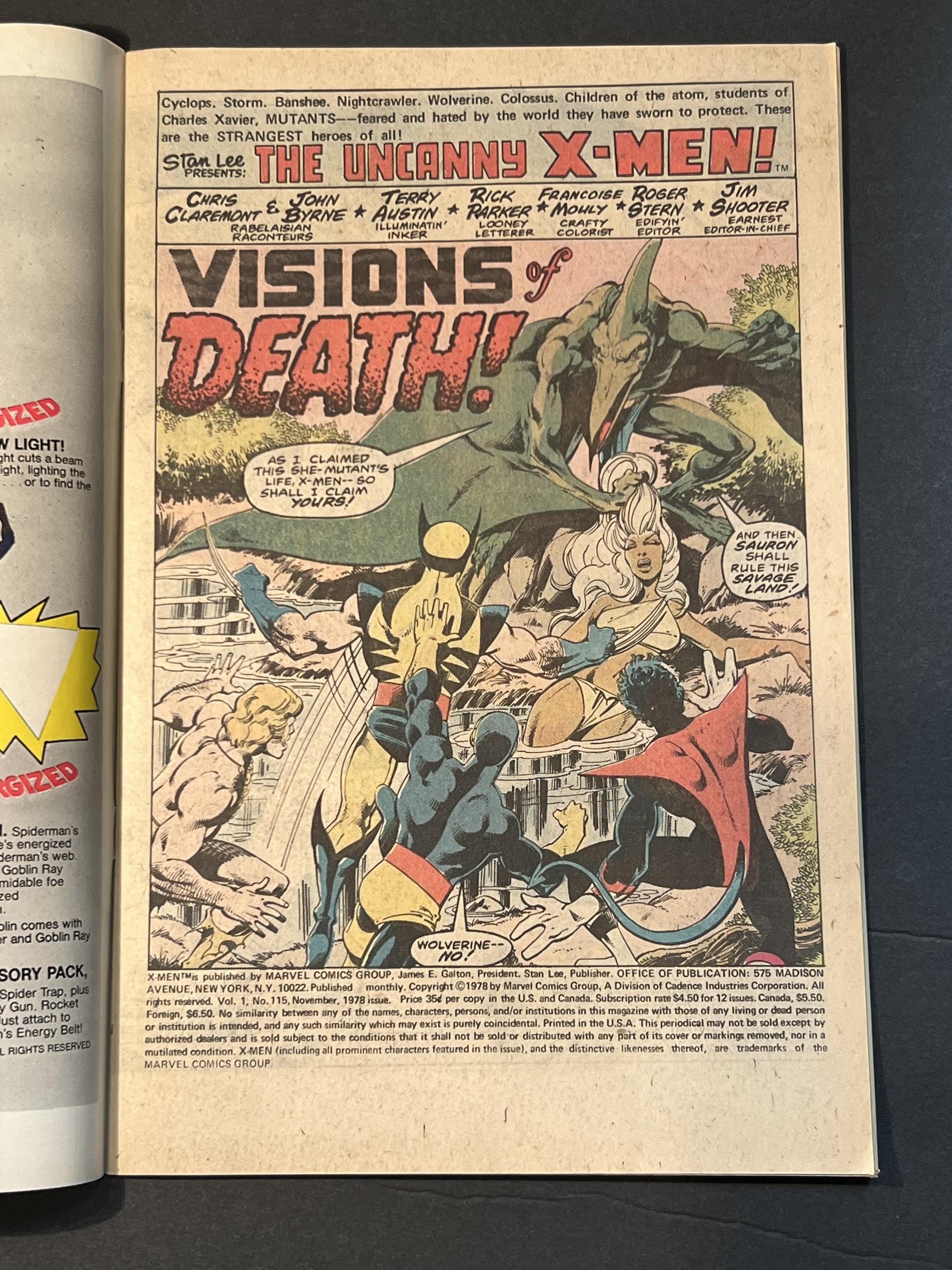 Uncanny X-Men #115 Marvel 1978 Comic Book