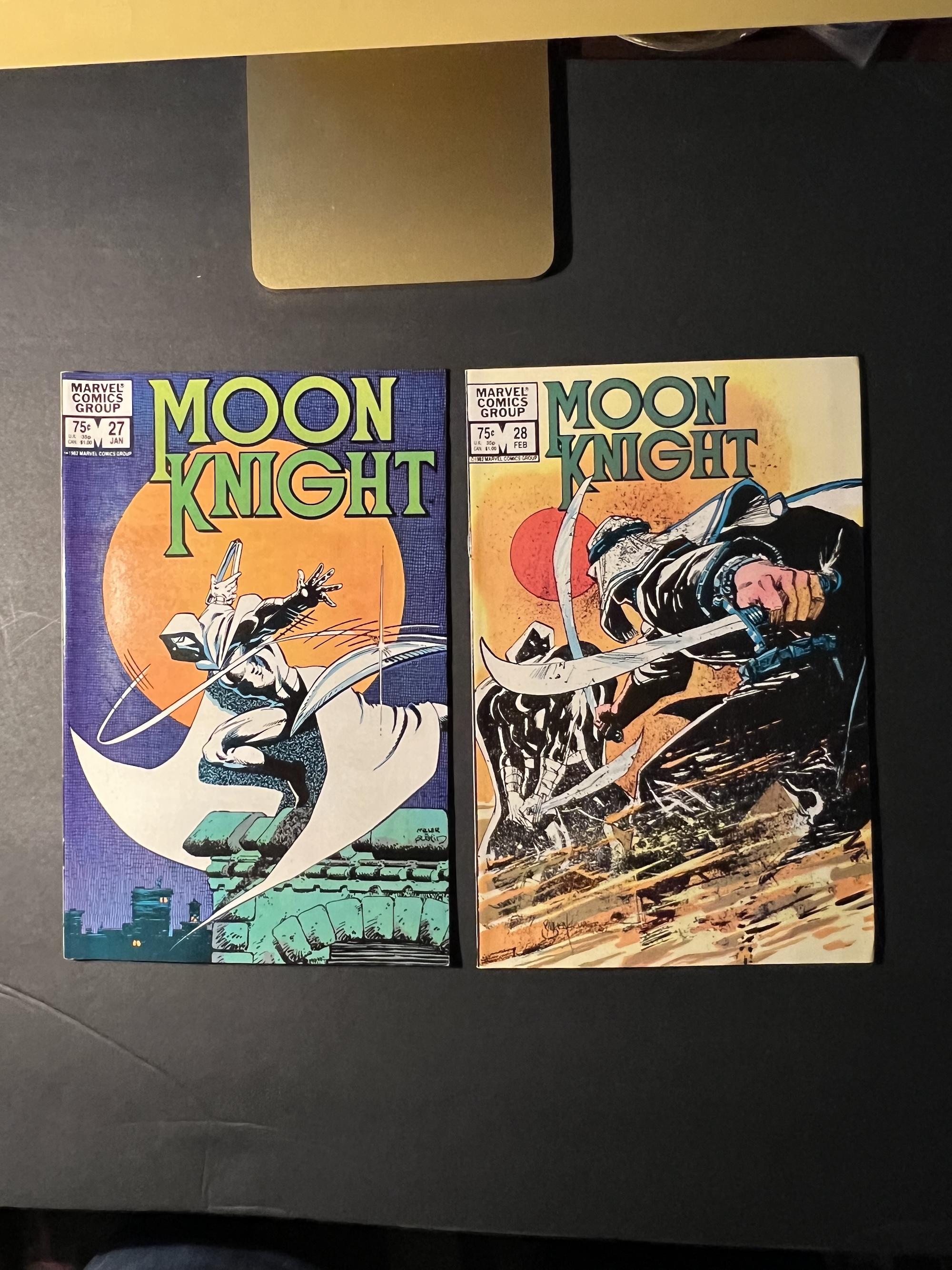 Moon Knight #27 & #28 Marvel Comic Book