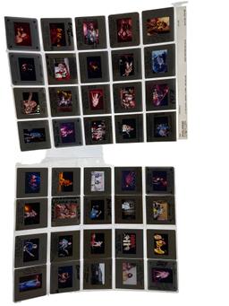 Original Richard Creamer Photo Slides of Bowie, KISS, Fleetwood, Police & More