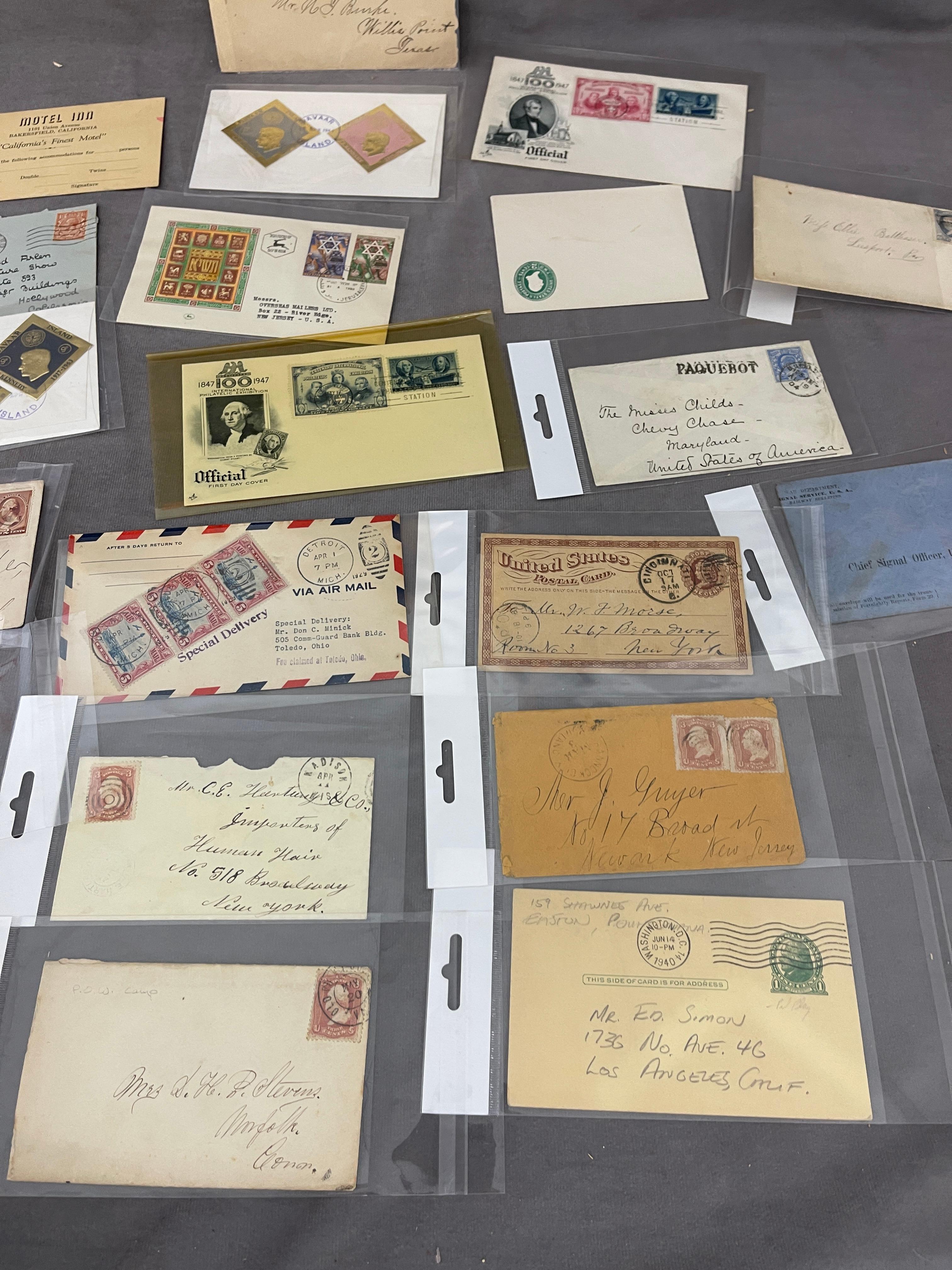 Stamp Cover Antique Postage Rare Collection Lot of 20