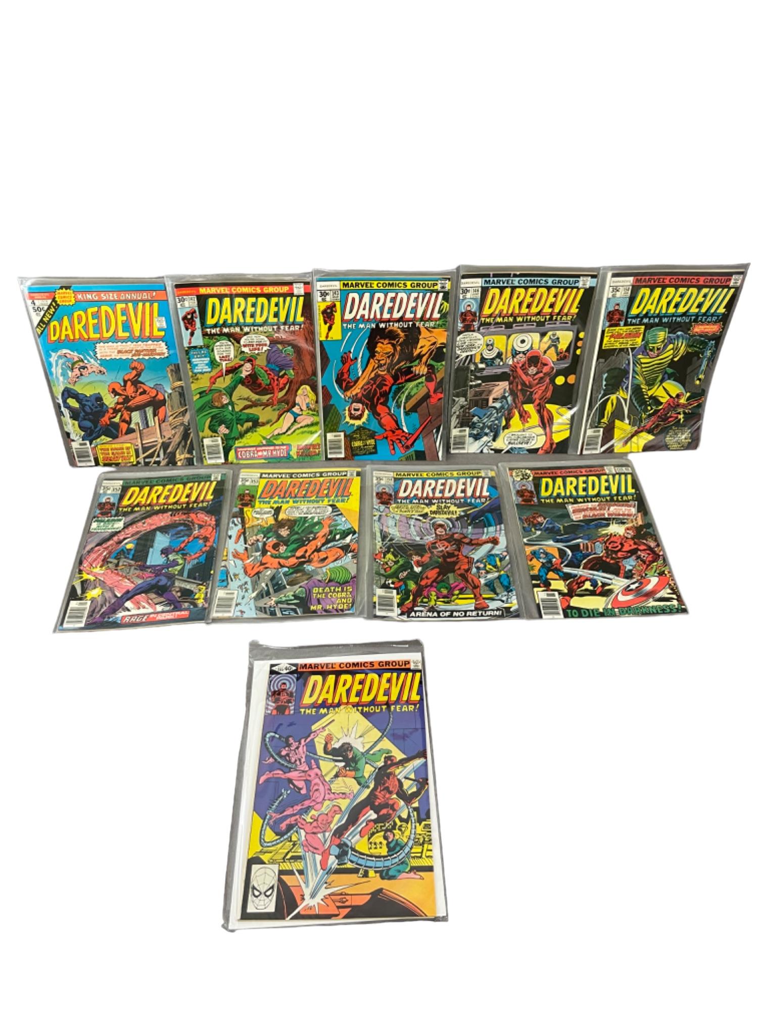 Daredevil Marvel Comic Book Collection Lot of 10 Including #4 & #165