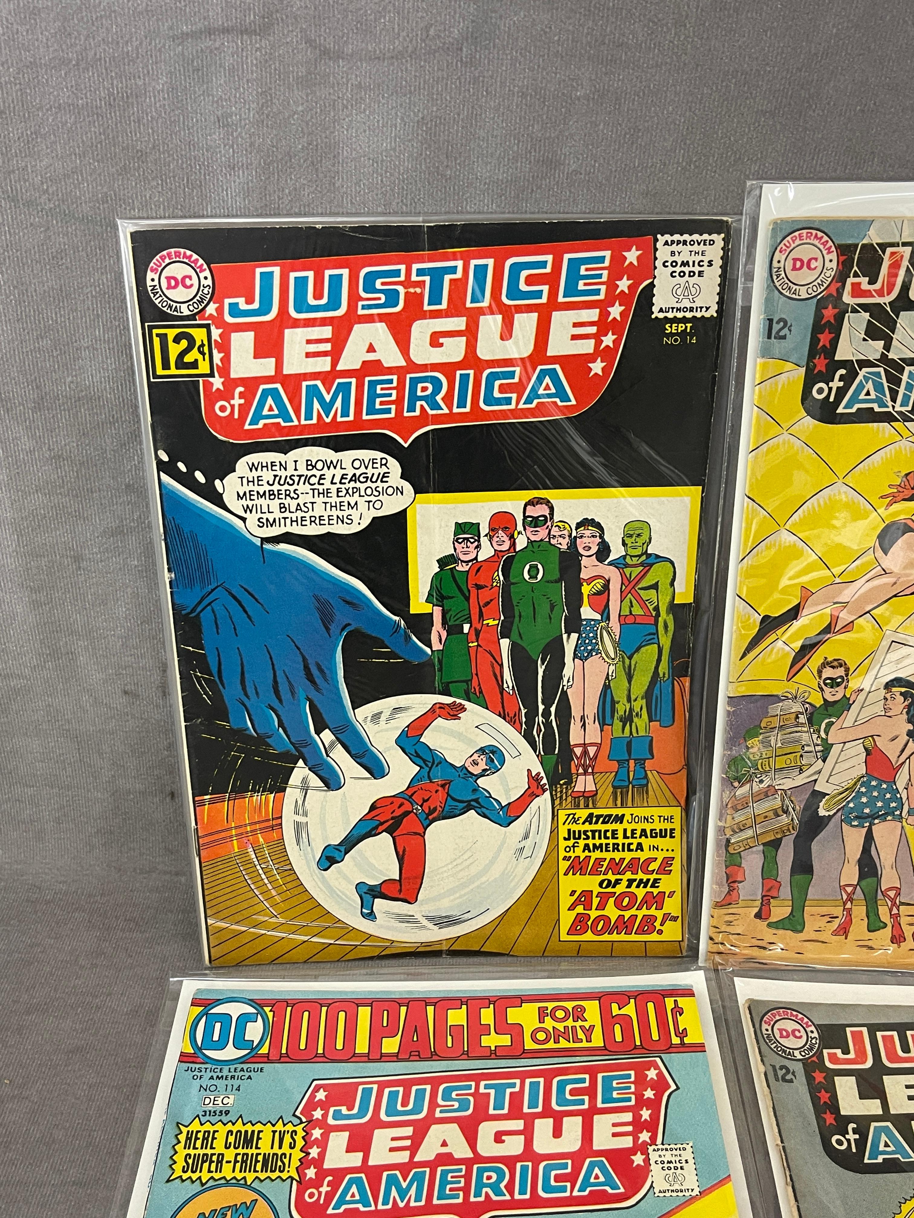 Justice League of America #14, #23, #25, #114, #193 DC Comic Book Collection Lot