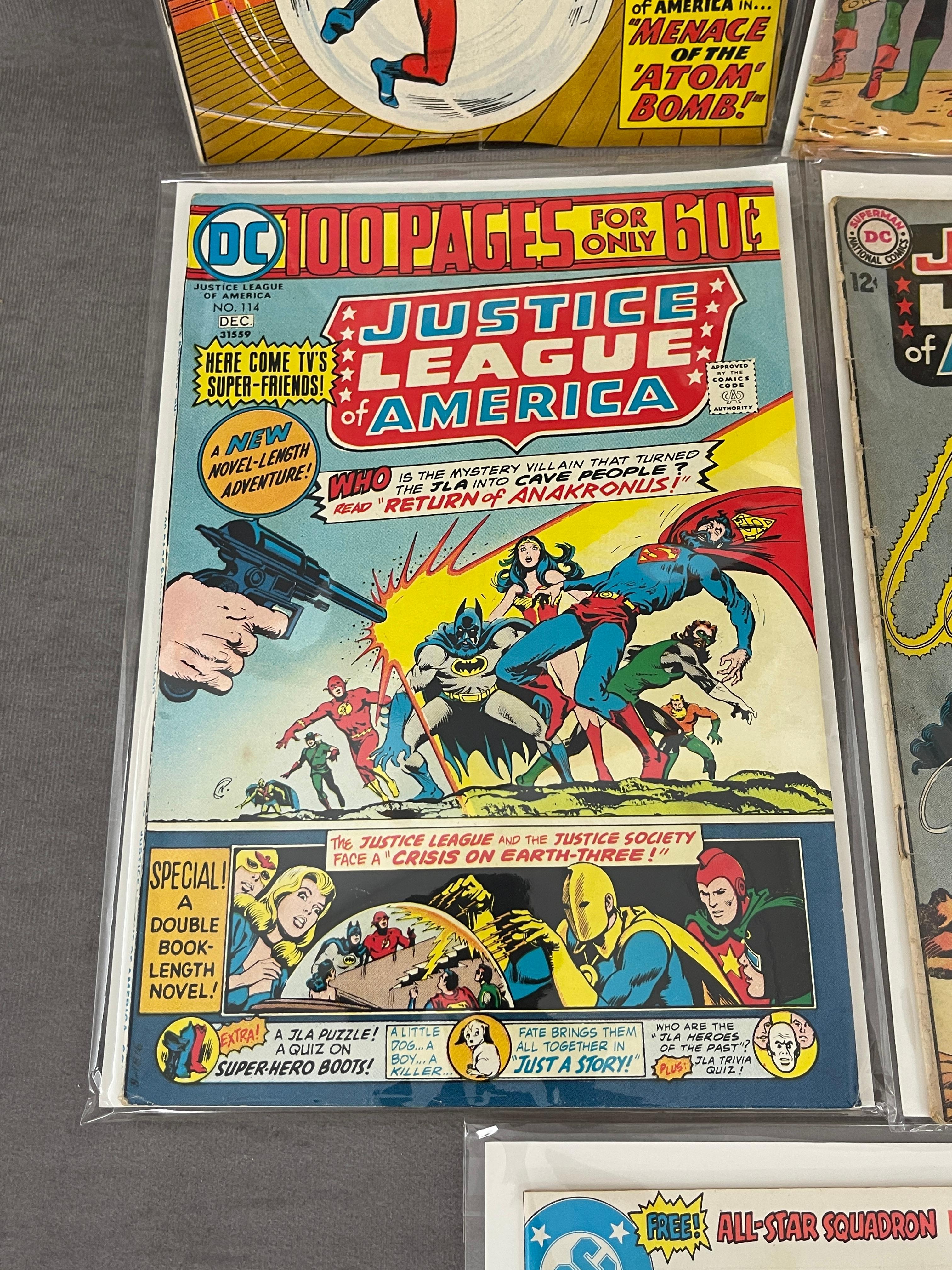 Justice League of America #14, #23, #25, #114, #193 DC Comic Book Collection Lot