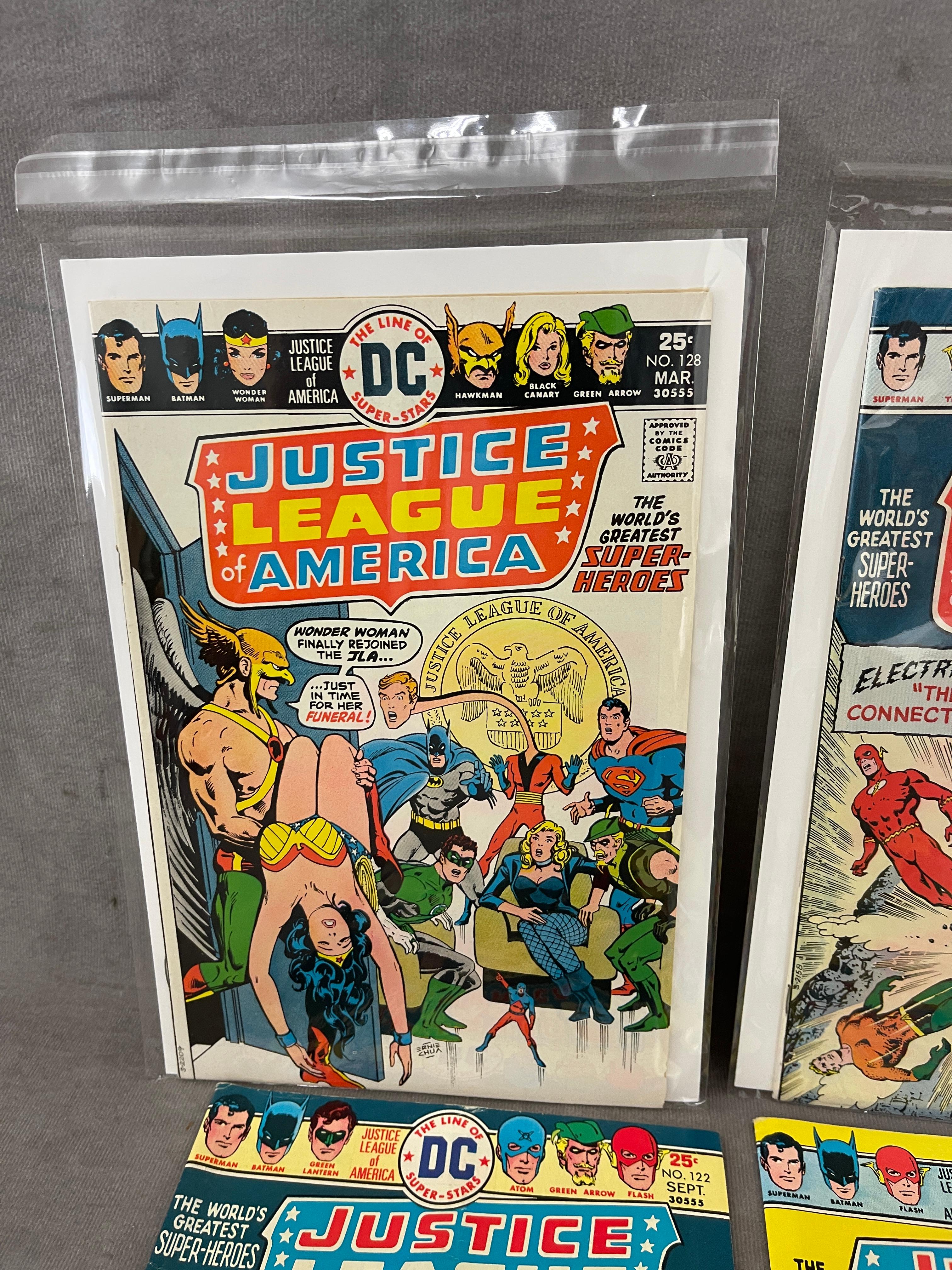 Justice League of America #87, #122, #126, #127, #128 DC Comic Book Collection Lot