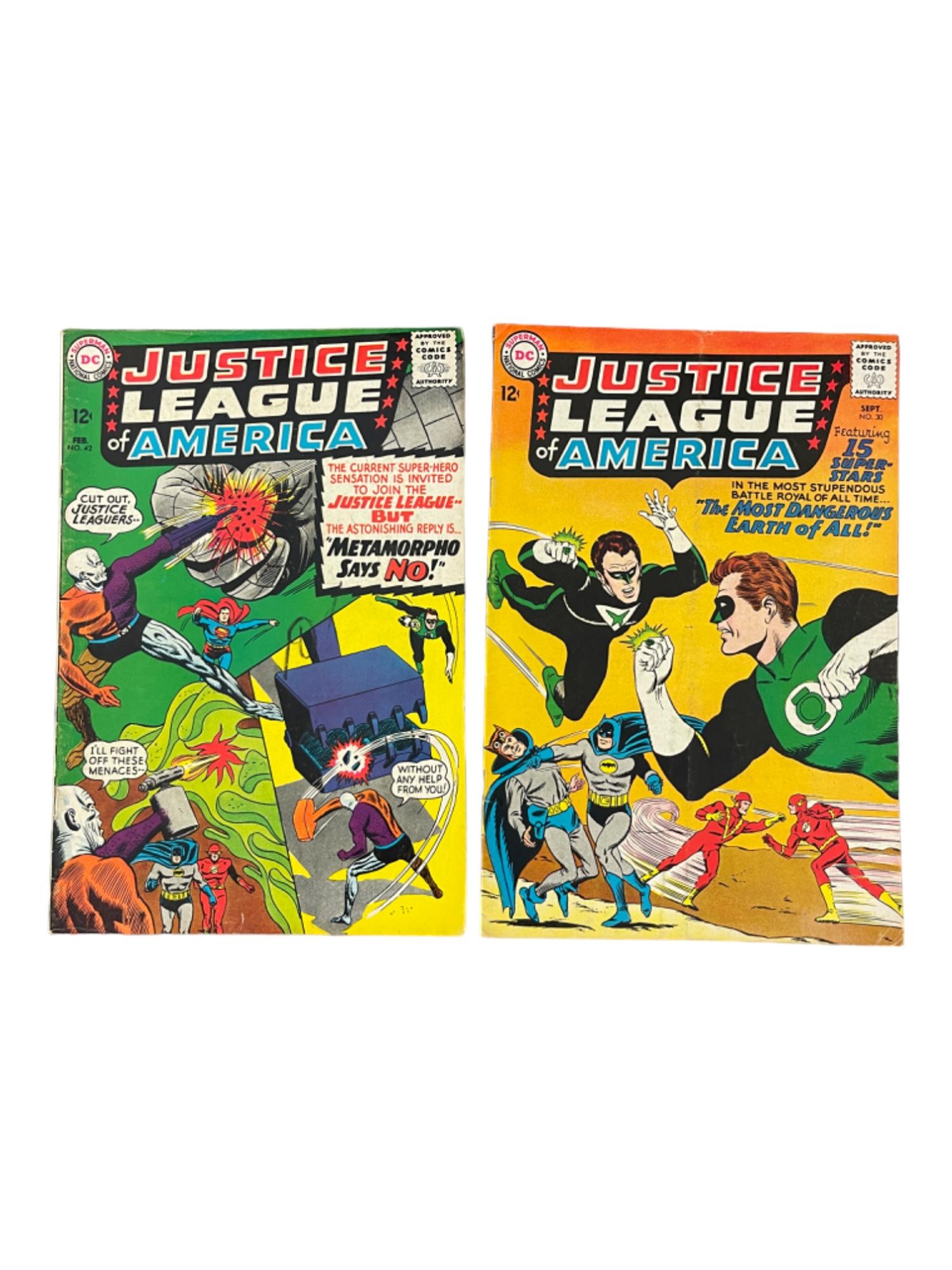 Justice League of America #30 & #42 DC Comic Book