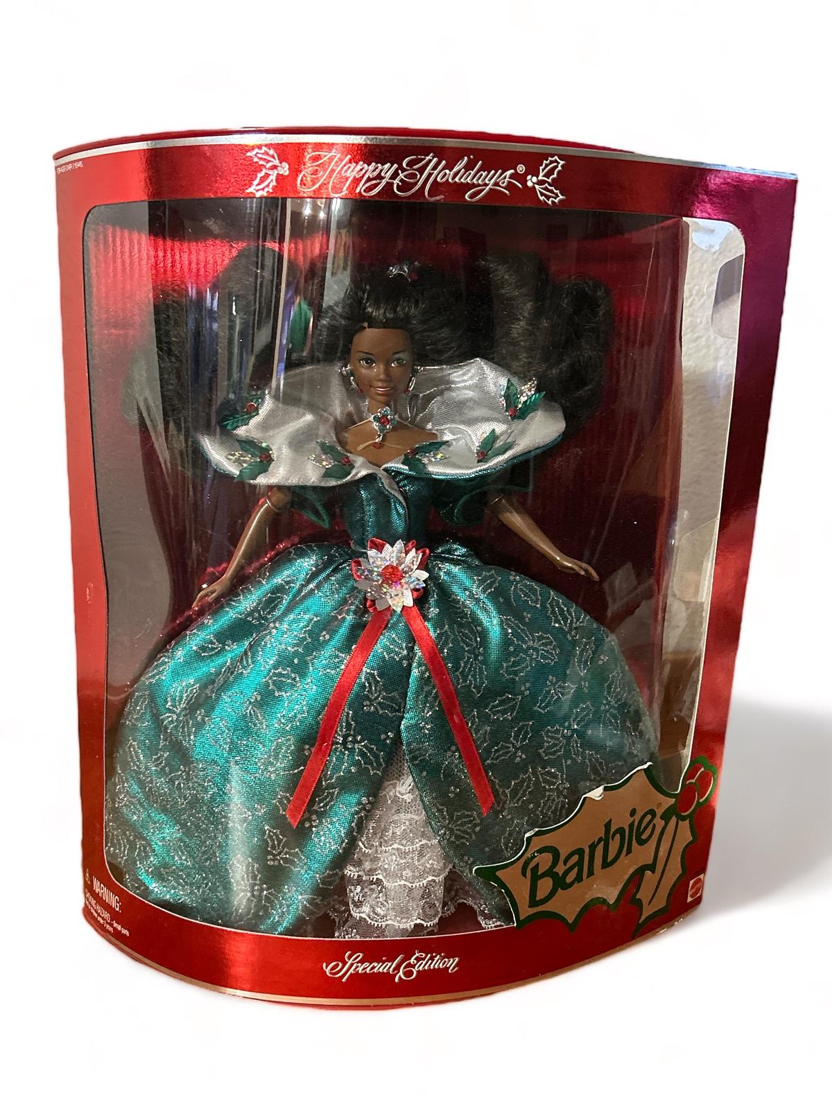 1995 Happy Holidays Special Edition African American Barbie