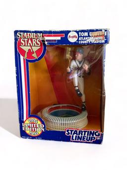 Five assorted Starting Lineup action figurines