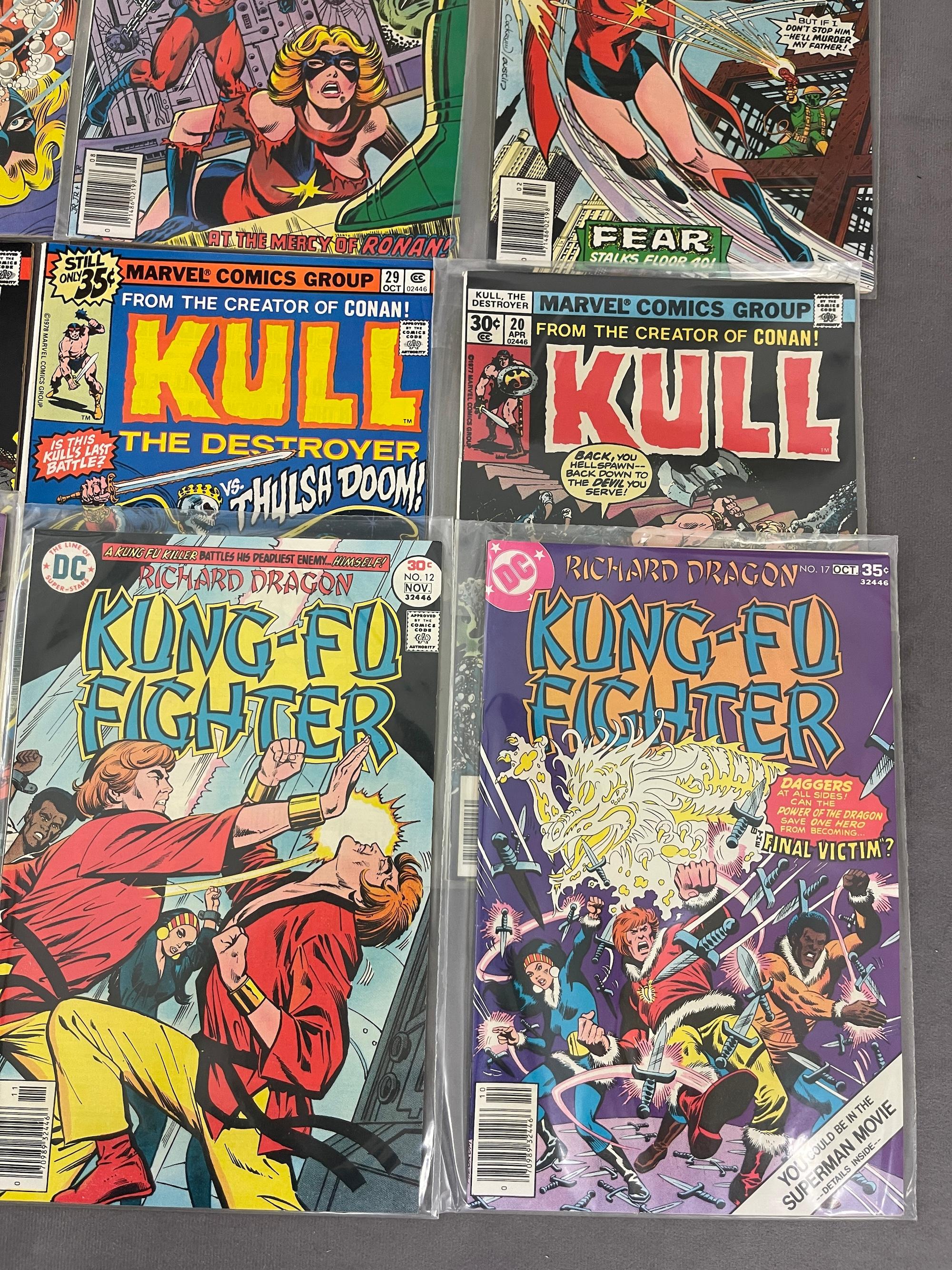 VINTAGE COMIC BOOK COLLECTION KARATE KULL KUNG-FU LOT 20