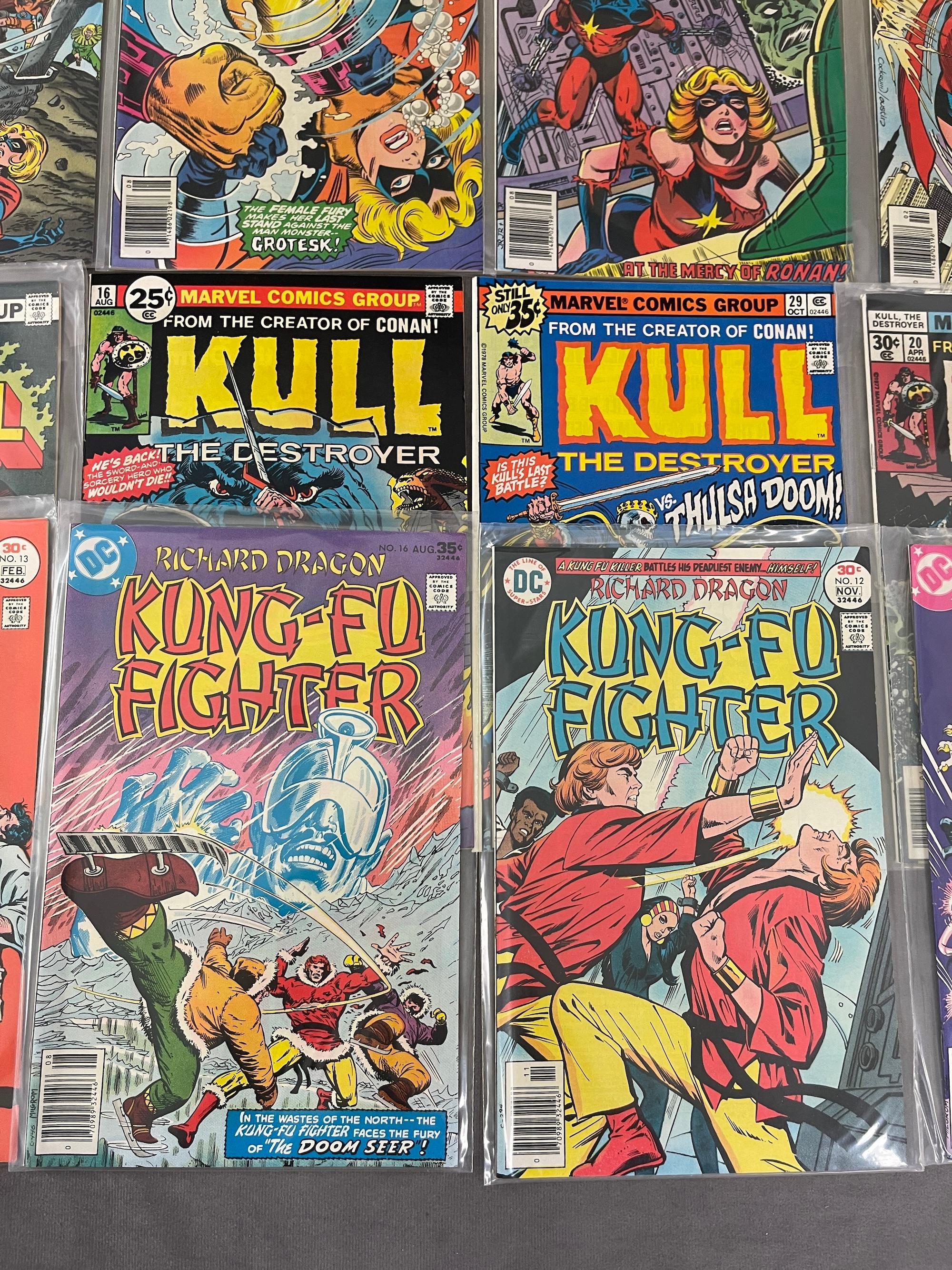 VINTAGE COMIC BOOK COLLECTION KARATE KULL KUNG-FU LOT 20