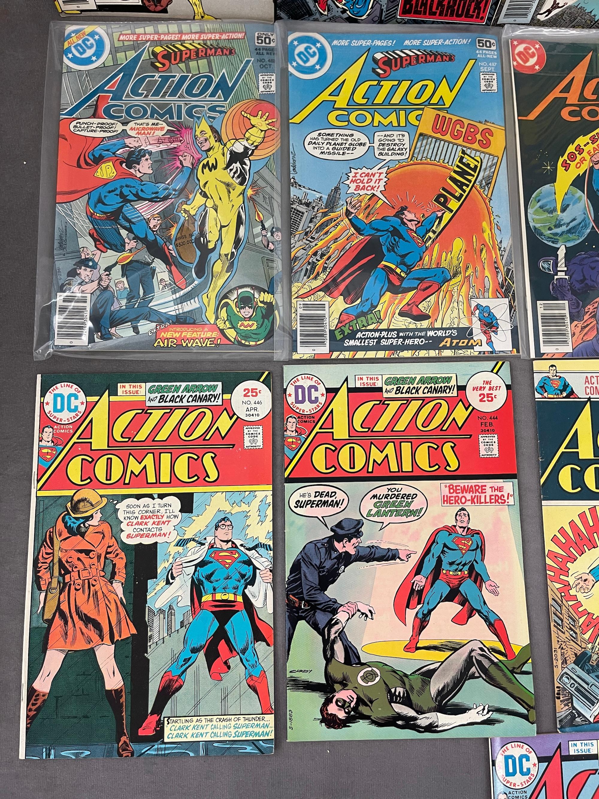 VINTAGE COMIC BOOK COLLECTION ACTION COMICS DC COMICS LOT 16