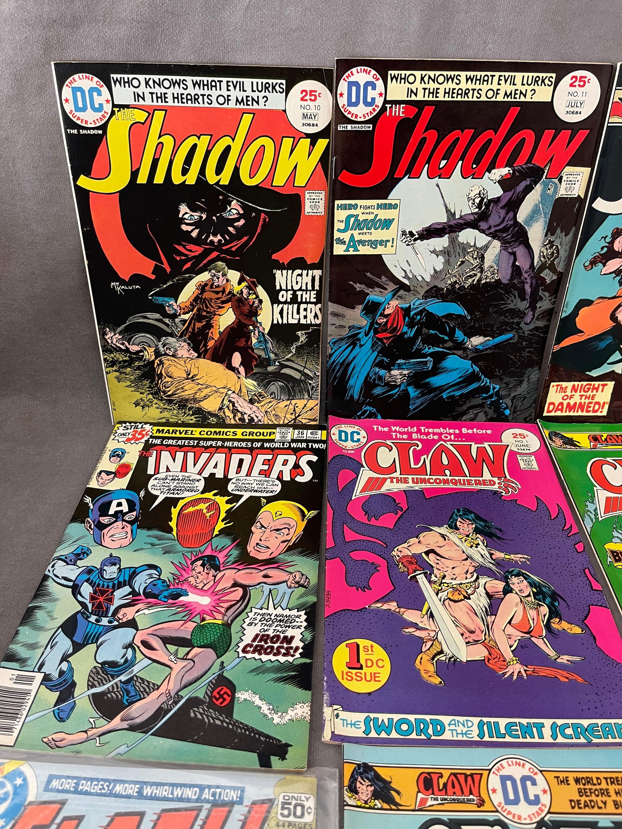 VINTAGE COMIC BOOK COLLECTION SHADOW CLAW FLASH DC COMICS LOT 18