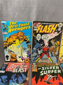 VINTAGE COMIC BOOK COLLECTION SILVER SURF ADVENTURE WORLDS FINEST FLASH CRISIS LOT 17