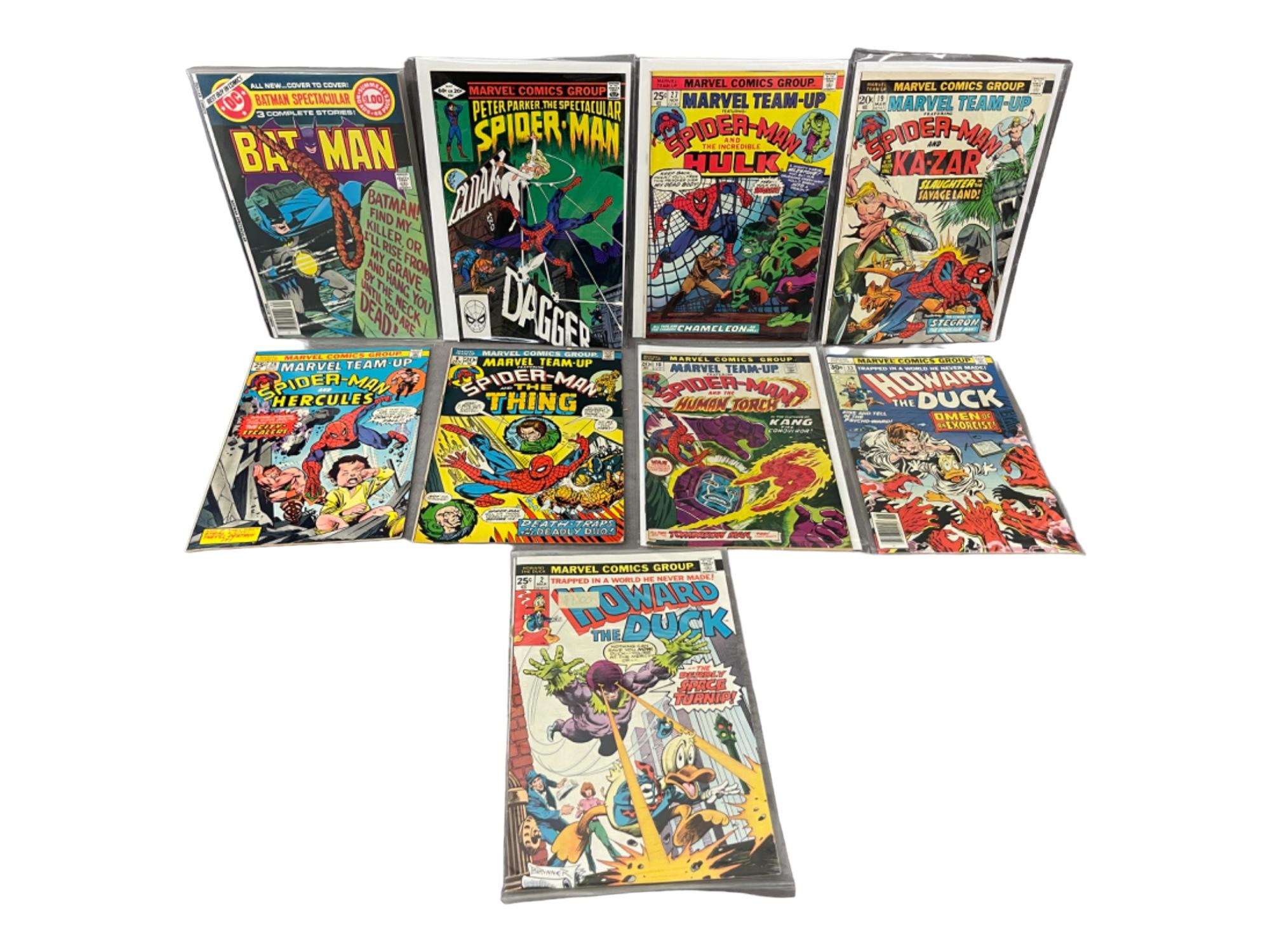 VINTAGE COMIC BOOK COLLECTION SPIDER-MAN BATMAN LOT 9