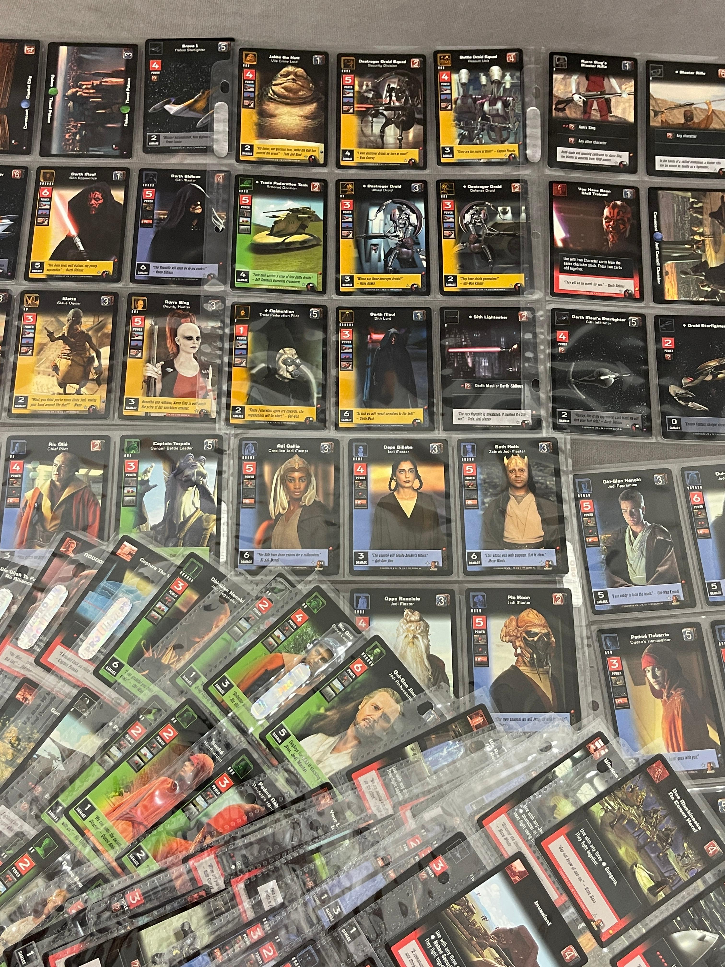 Star Wars Young Jedi Collectible Mixed Card Game Collection Lot of 293