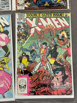 Vintage The Uncanny X-Men Marvel Comic Book #132, #166, #185, #188 Collection Lot of 4