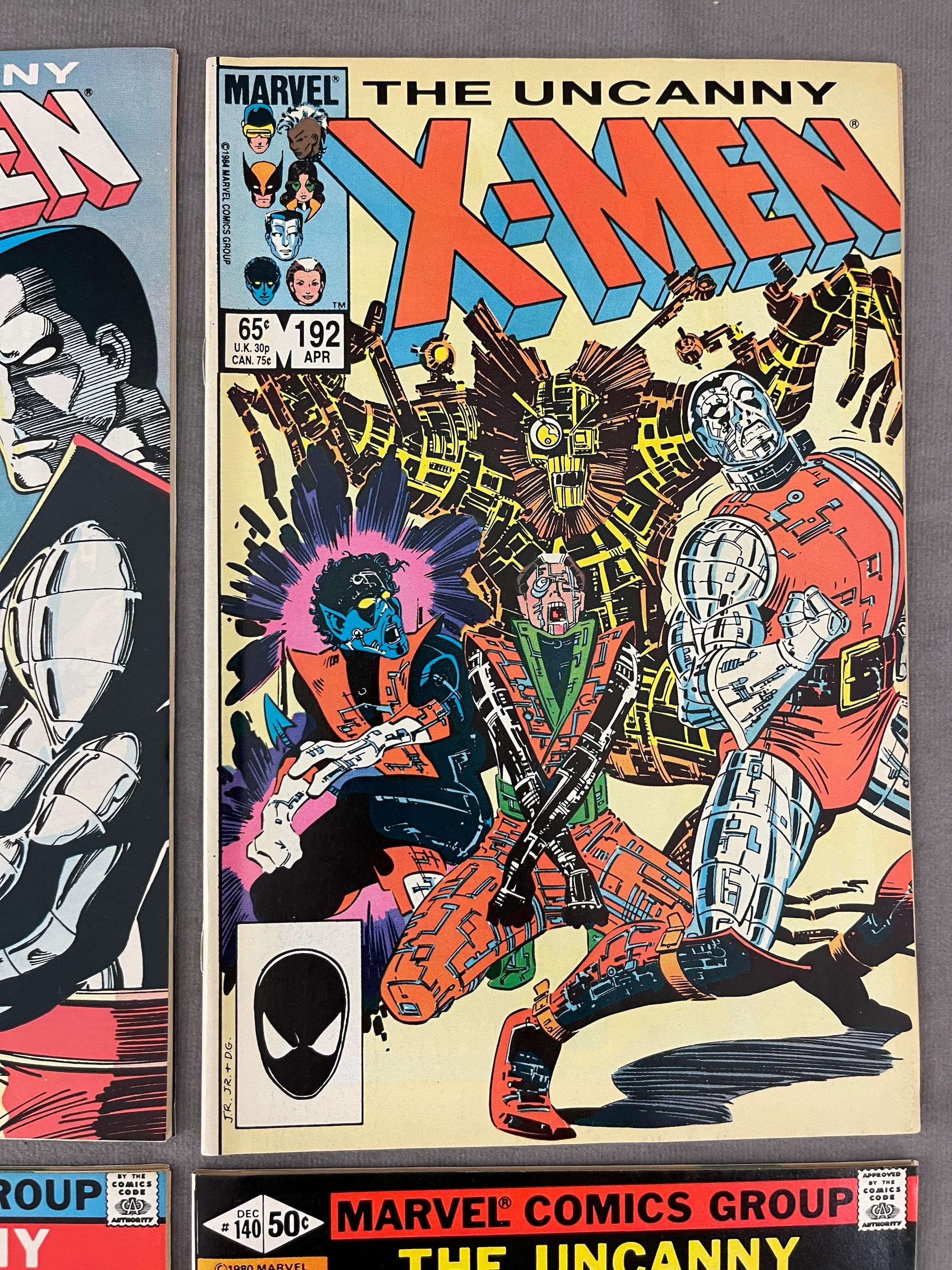 Vintage The Uncanny X-Men Marvel Comic #131 , #140, #192, #210 Collection Lot of 4