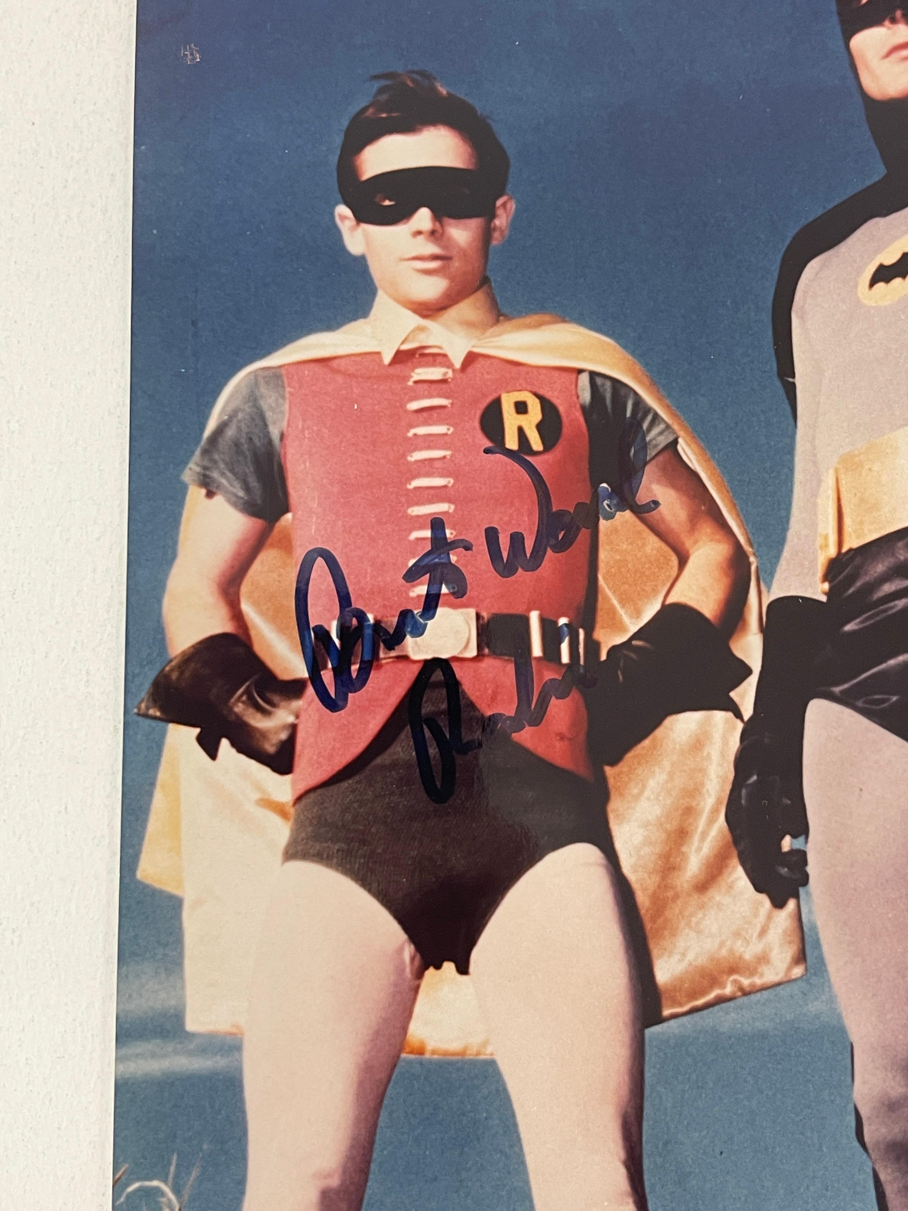 Adam West and Burt Ward Batman and Robin Signed Photograph