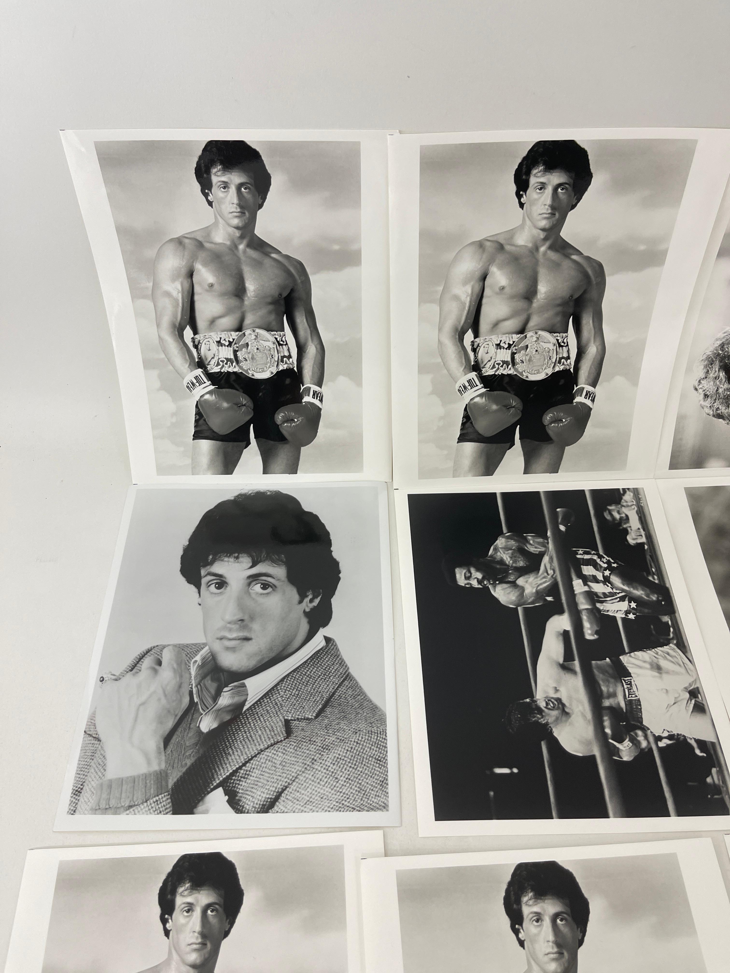 Sylvester Stallone Rocky V Behind the Scenes B&W Photo Lot 20