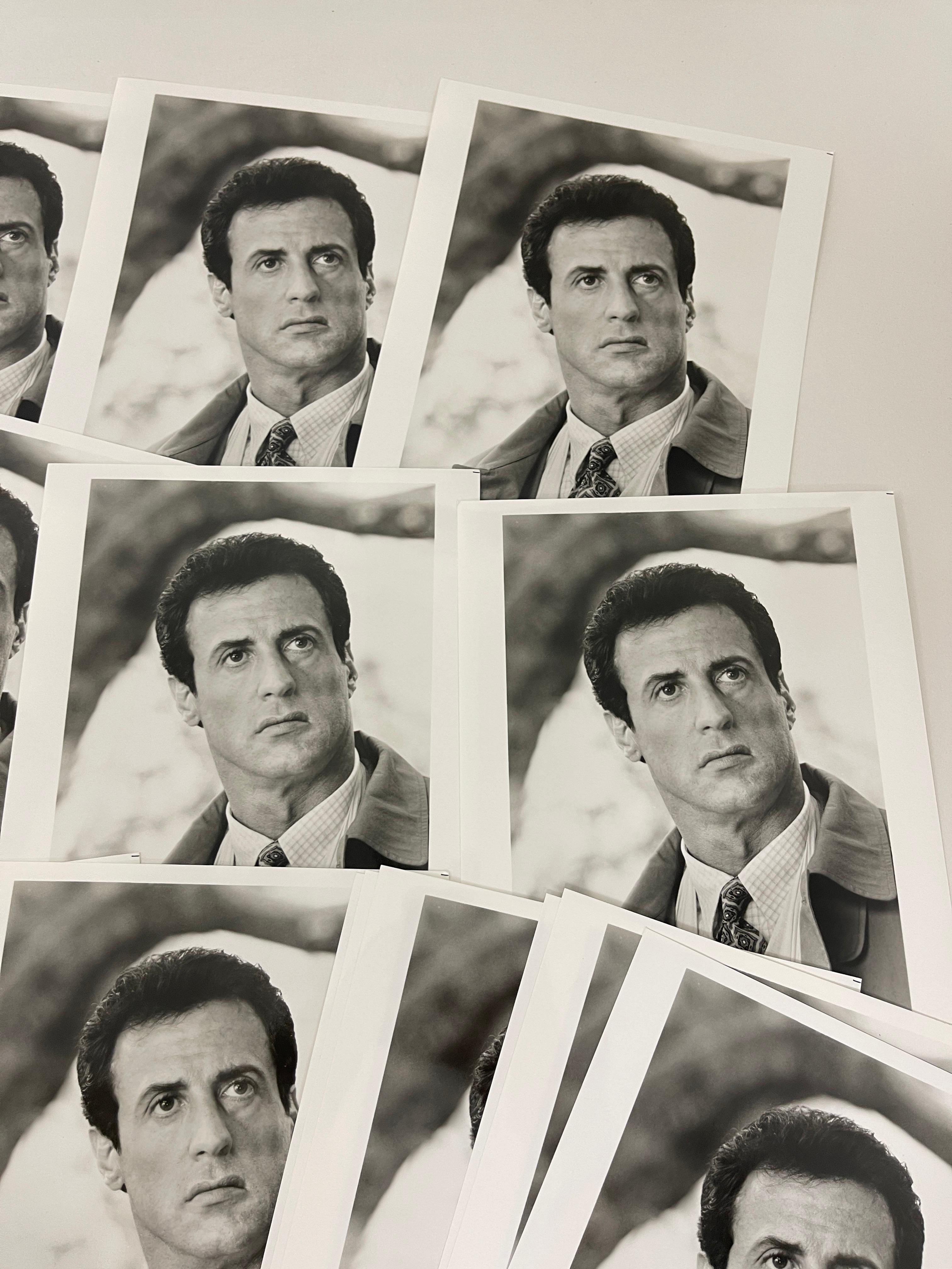 Sylvester Stallone Rocky V Behind the Scenes B&W Photo Lot 20