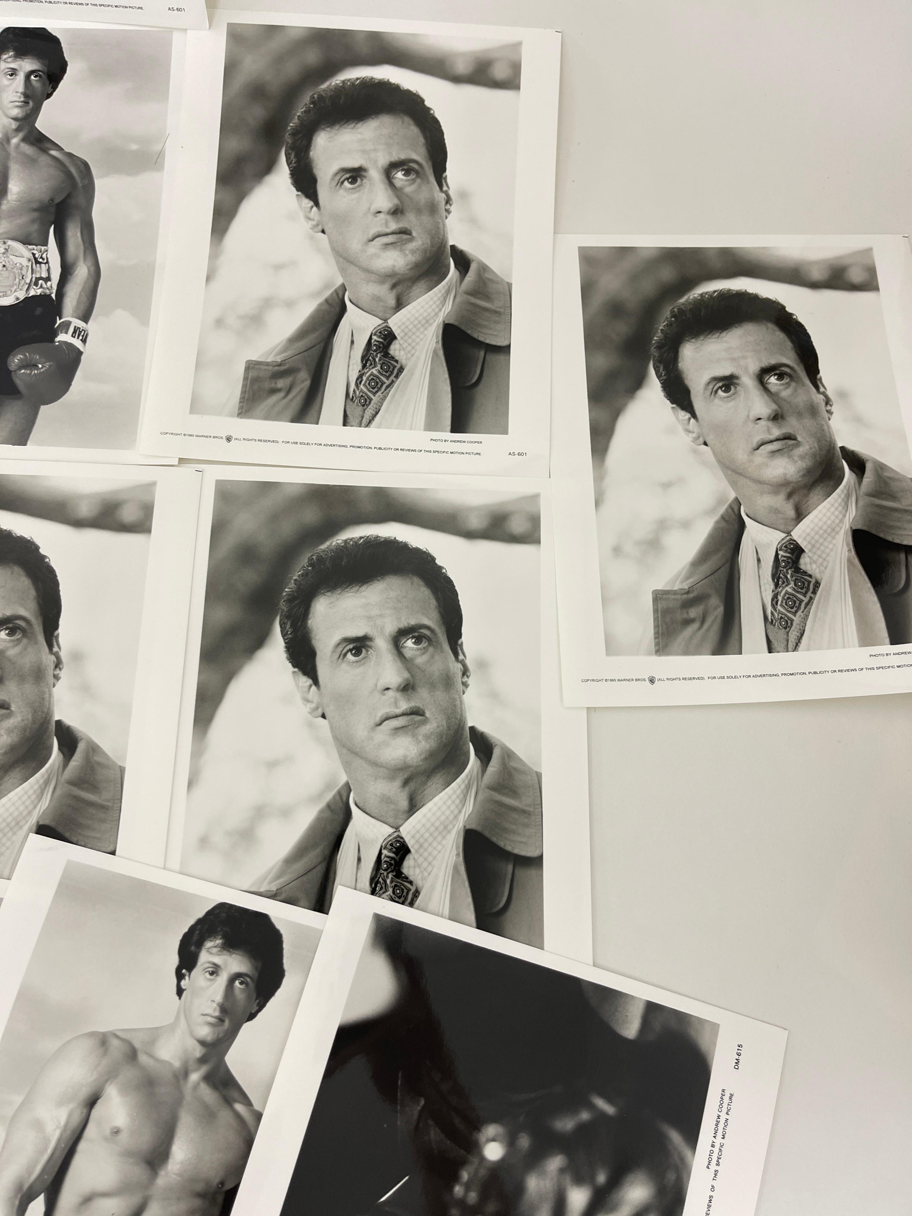 Sylvester Stallone Rocky V Behind the Scenes B&W Photo Lot 18