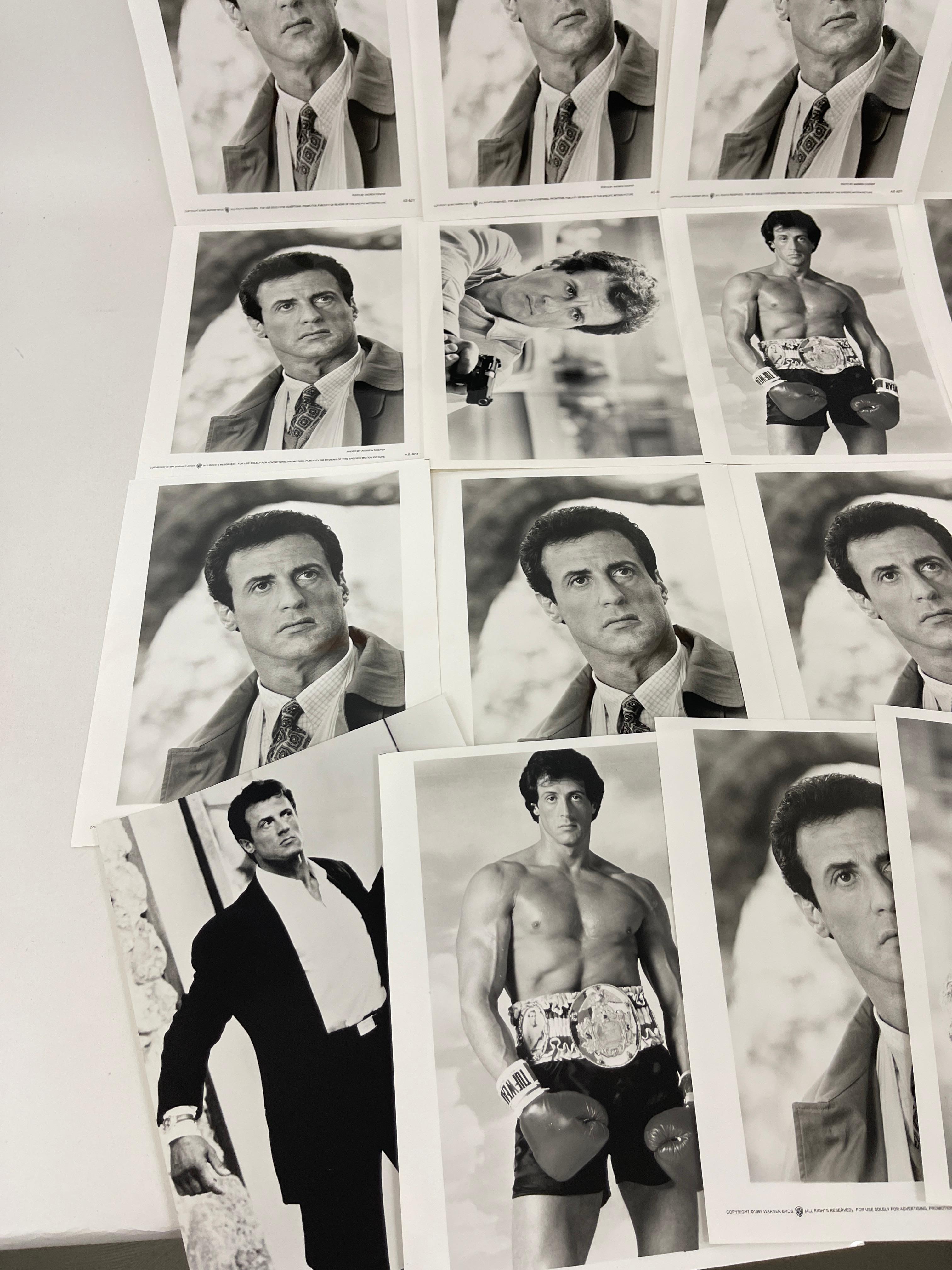 Sylvester Stallone Rocky V Behind the Scenes B&W Photo Lot 18