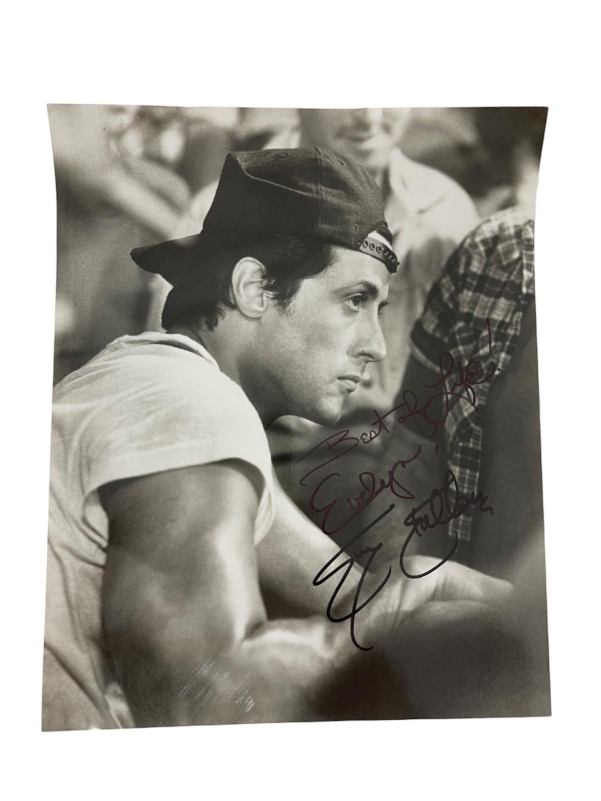 Sylvester Stallone signed 8 x 10 photo