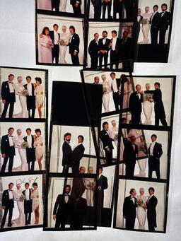 Photo Negative Movie actor Sylvester Stallone wedding collection lot