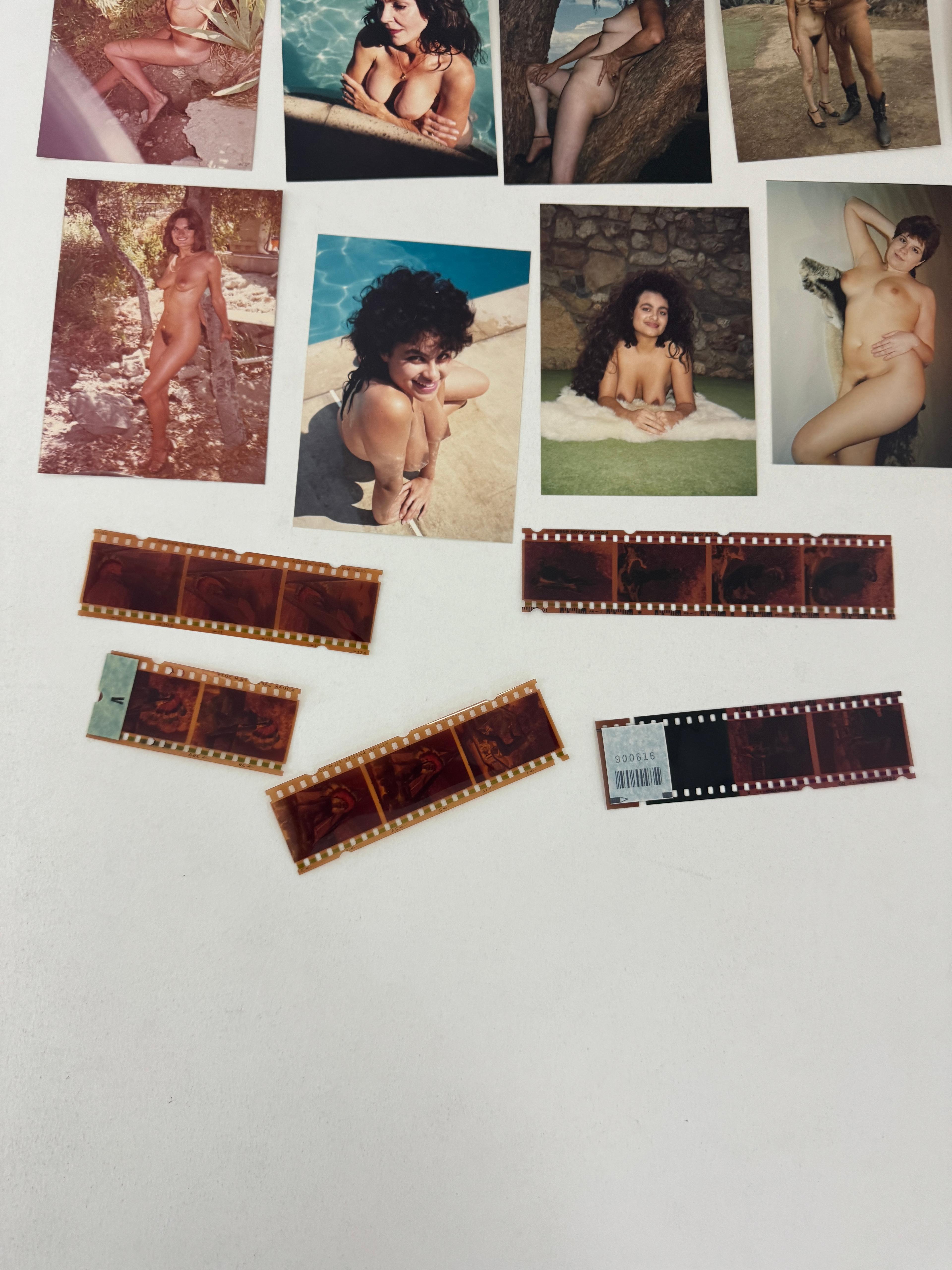 Vintage Pin-Up Nude Female Model Erotic Risque Photographwith negative Collection Lot 10