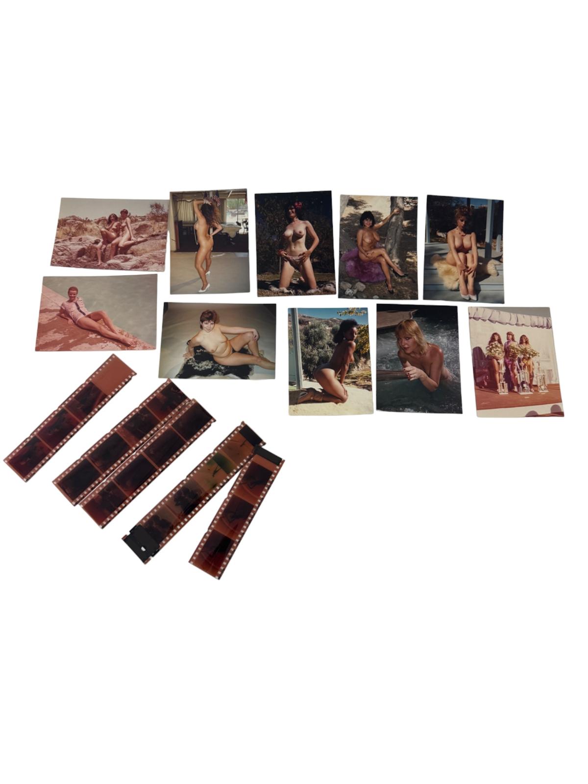 Vintage Pin-Up Nude Female Model Erotic Risque Photographwith negative Collection Lot 10