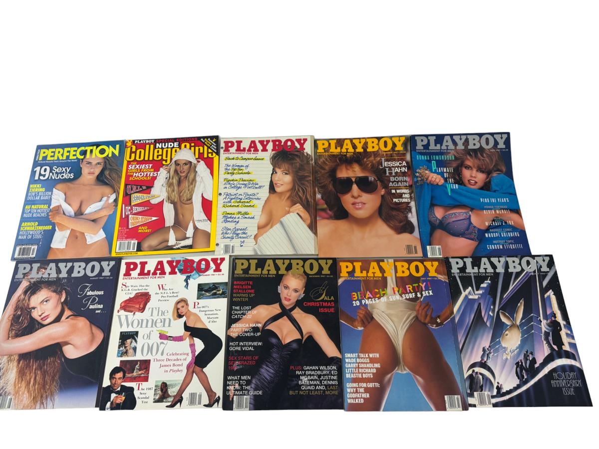 Vintage 1980s 90s Playboy Magazine Collection Lot 20