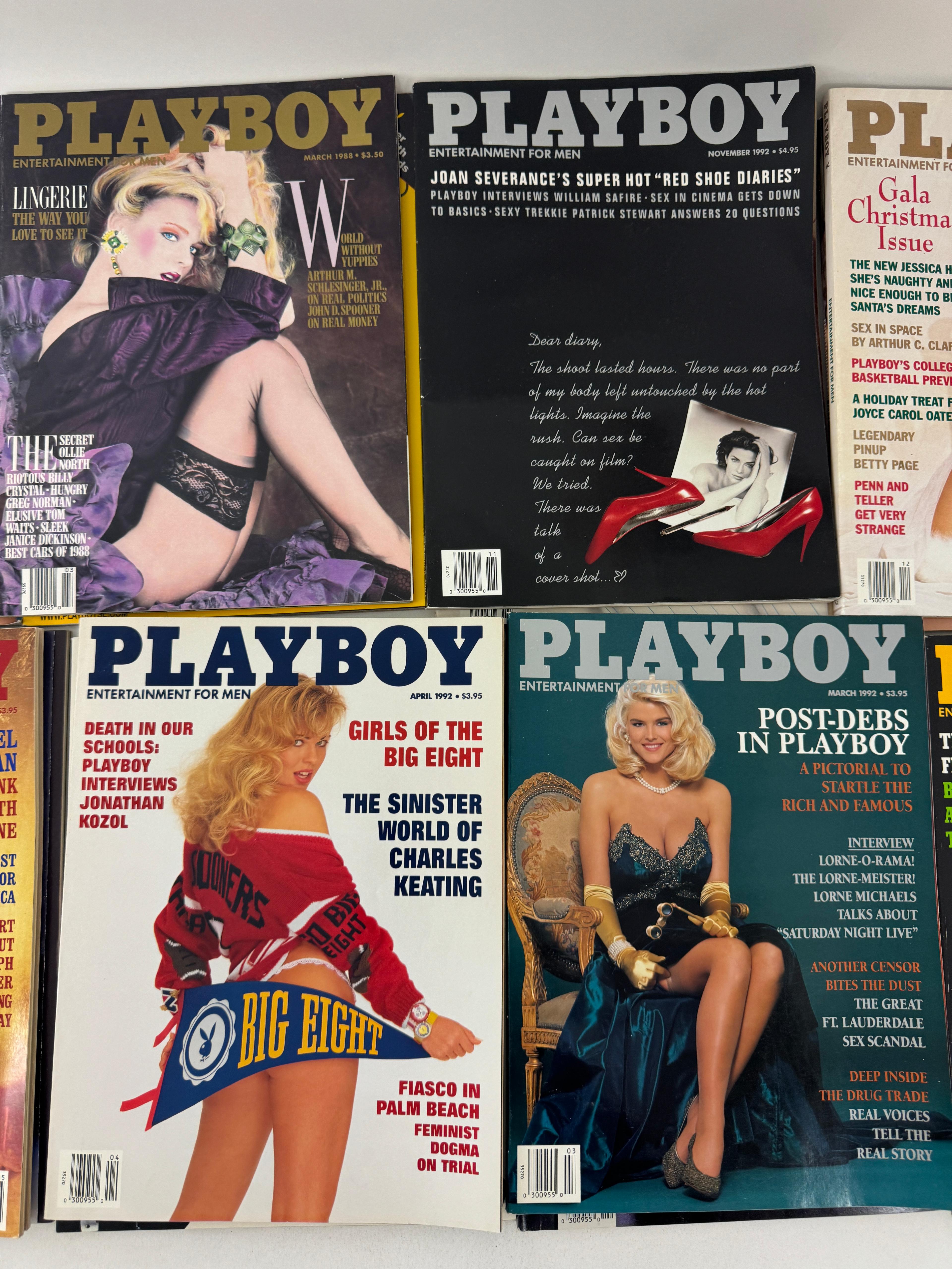 Vintage 1980s 90s Playboy Magazine Collection Lot 20