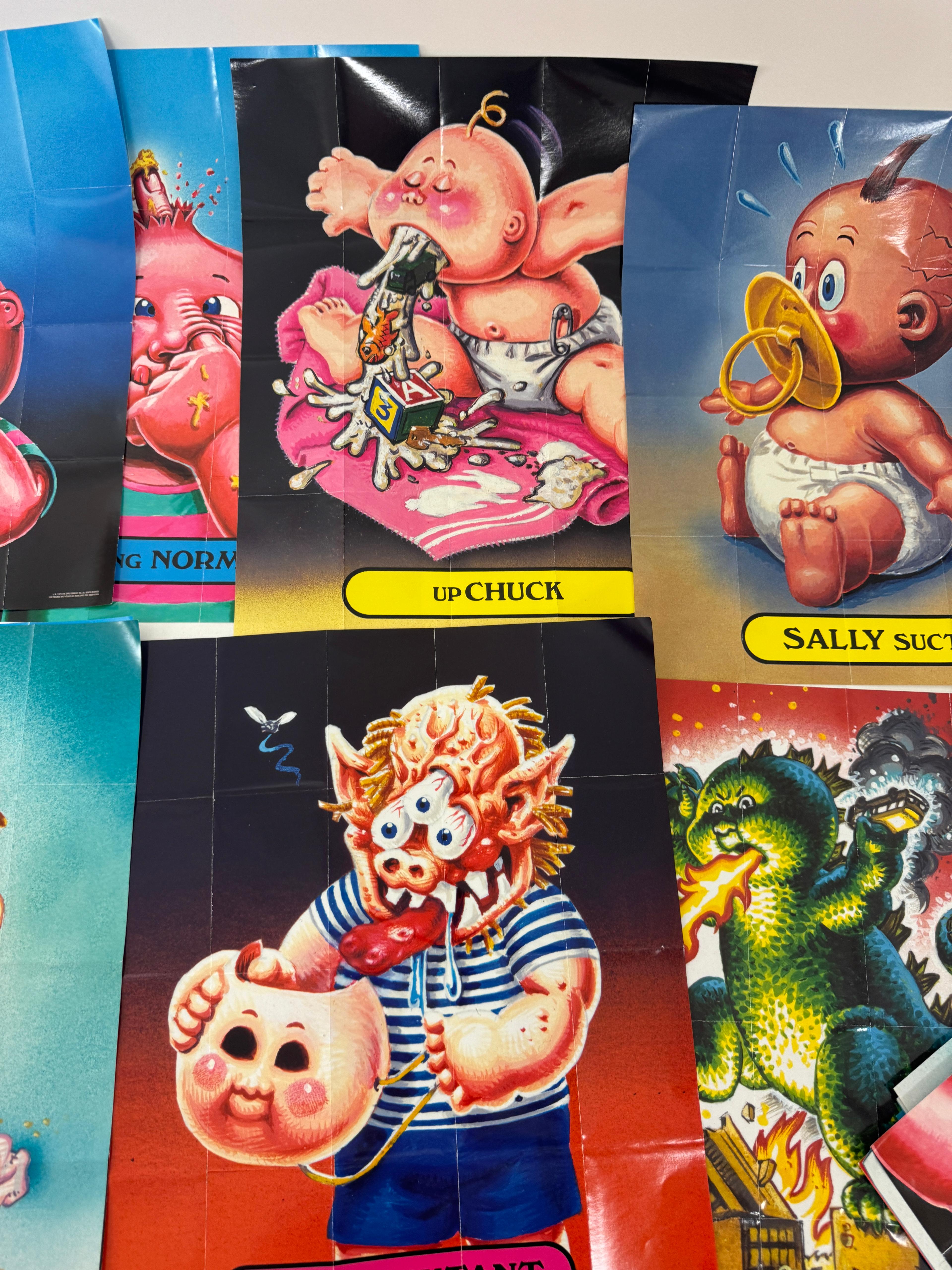 Vintage garbage pal kids flashback card with poster lot collection Adam boom lot 22