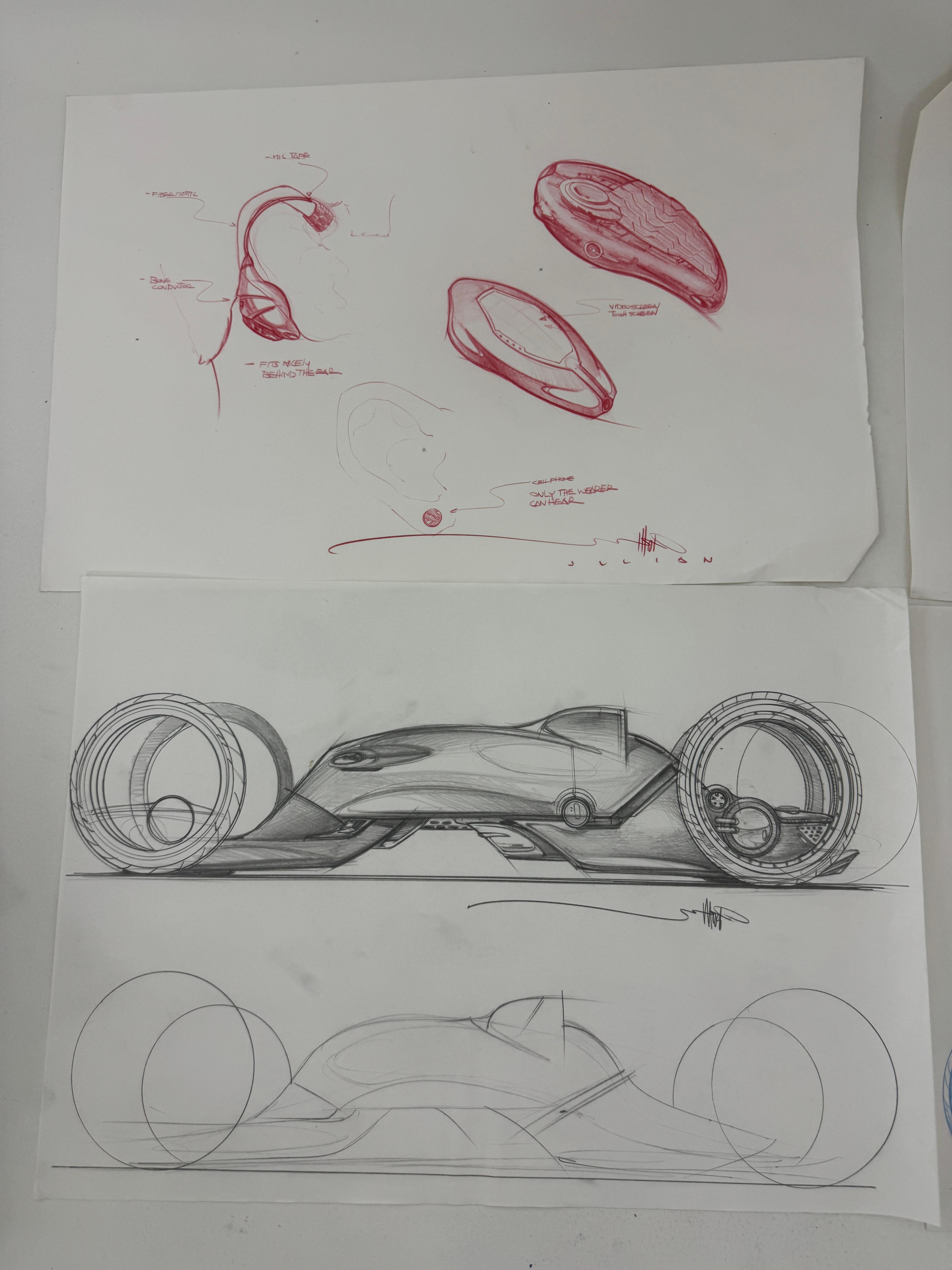 ORIGINAL SCI-FI MOVIE PRODUCTION ART CONCEPT STORYBOARD SIGNED JEFF JULIAN LOT 7