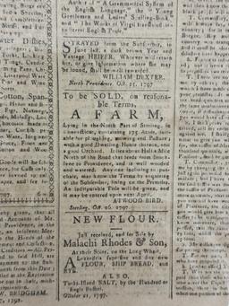 ANTIQUE NEWSPAPER 1797, 1804