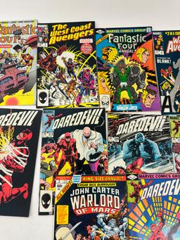 COMIC BOOK DAREDEVIL AND FANTASTIC FOUR COLLECTION LOT