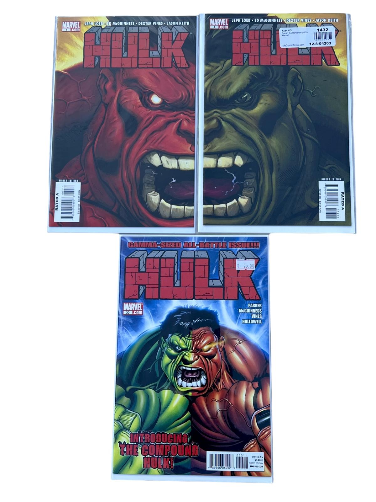 COMIC BOOK INCREDIBLE HULK 4, 4, 30 NF