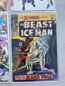COMIC BOOK CHALLENGERS OF THE UNKNOWN 58, MARVEL UNIVERSE 7, X-MEN 282