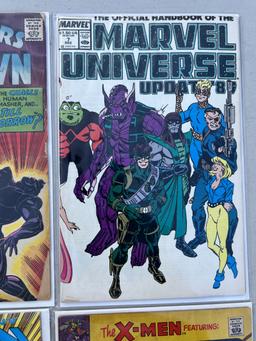 COMIC BOOK CHALLENGERS OF THE UNKNOWN 58, MARVEL UNIVERSE 7, X-MEN 282