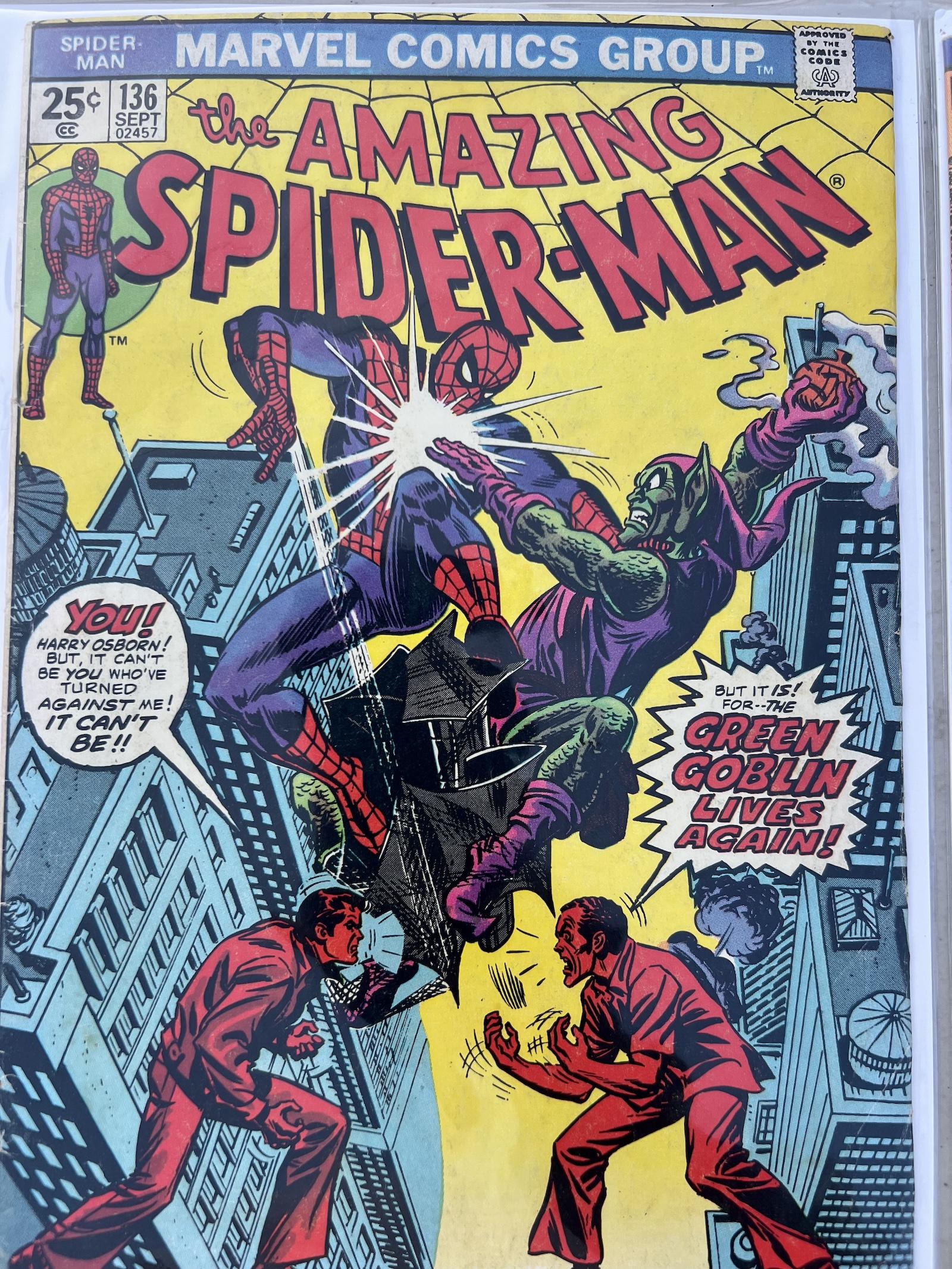 COMIC BOOK AMAZING SPIDER-MAN 84, 65, 136 MARVEL COMICS